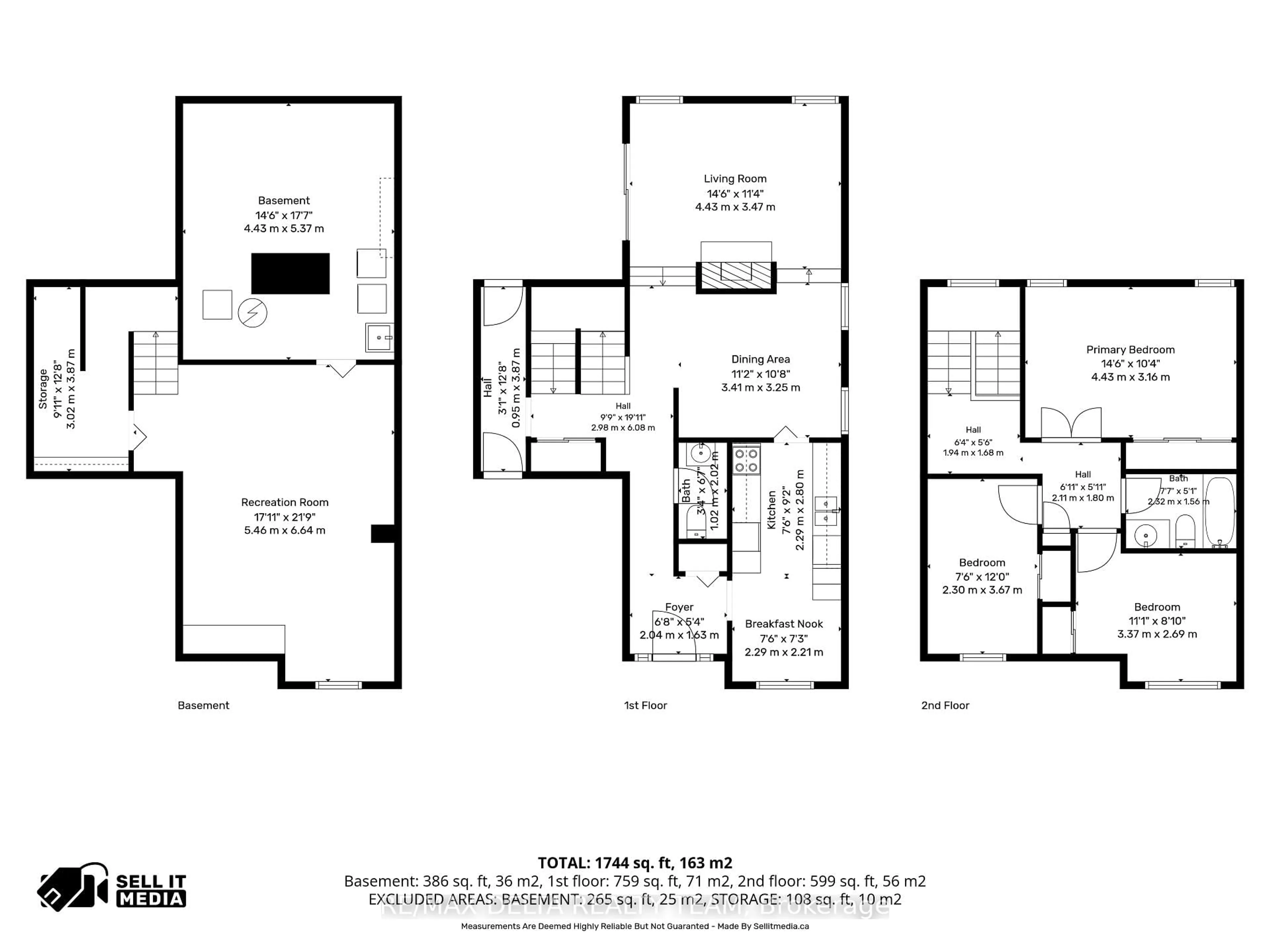 Floor plan for 1091 St Lucia Pl, Ottawa Ontario K1C 2G4
