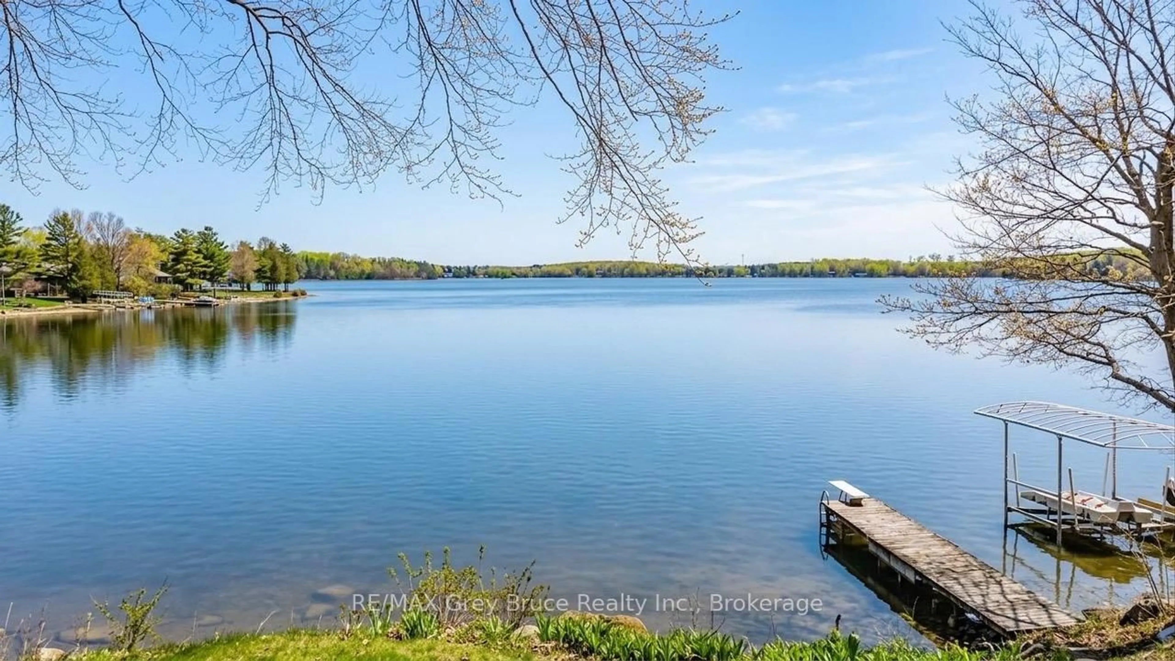 Patio, water/lake/river/ocean view for 124 Stanley Dr, Grey Highlands Ontario N0C 1E0