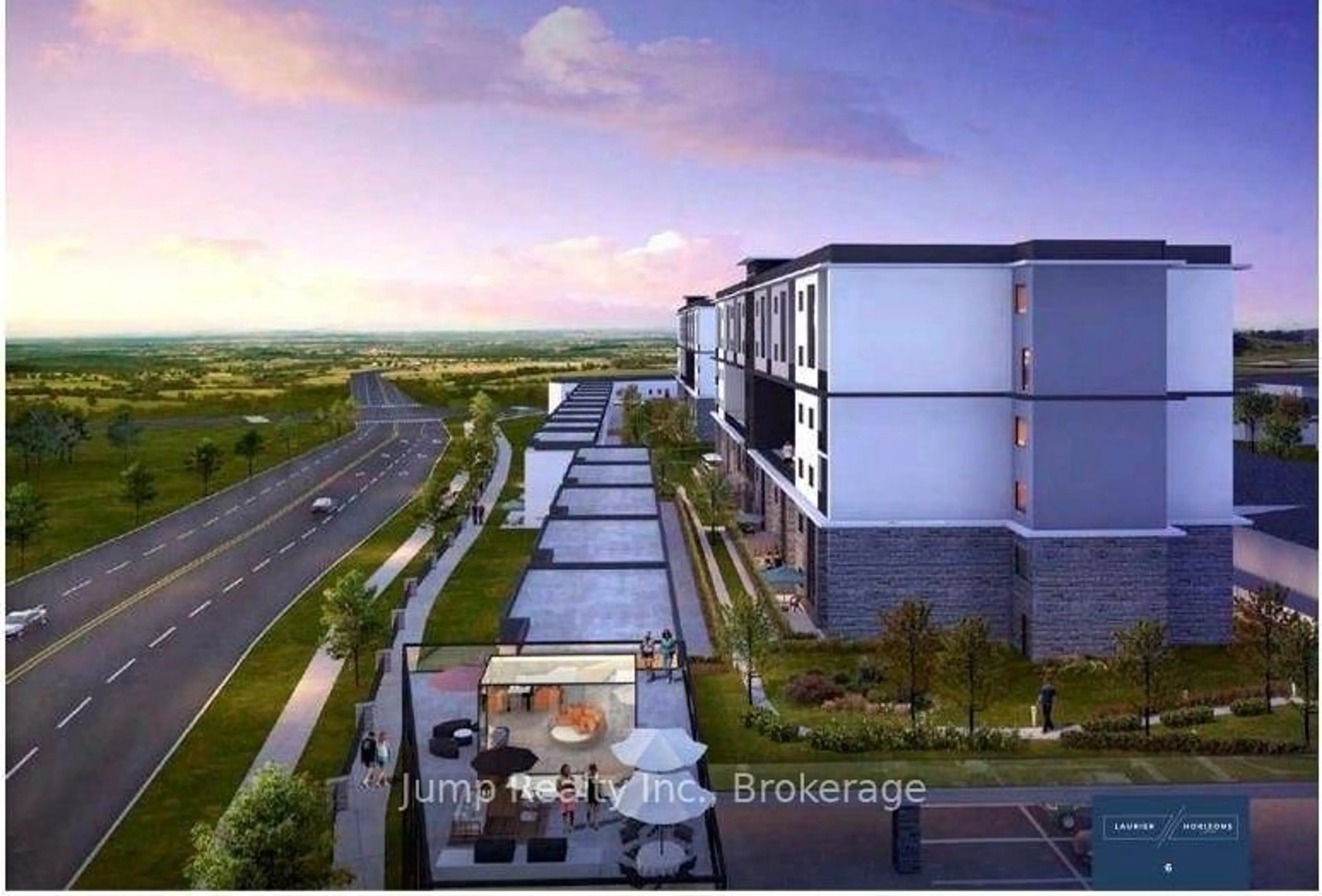 A pic from outside/outdoor area/front of a property/back of a property/a pic from drone, building for 4400 Laurier Pkwy #610, LaSalle Ontario N9H 0R1