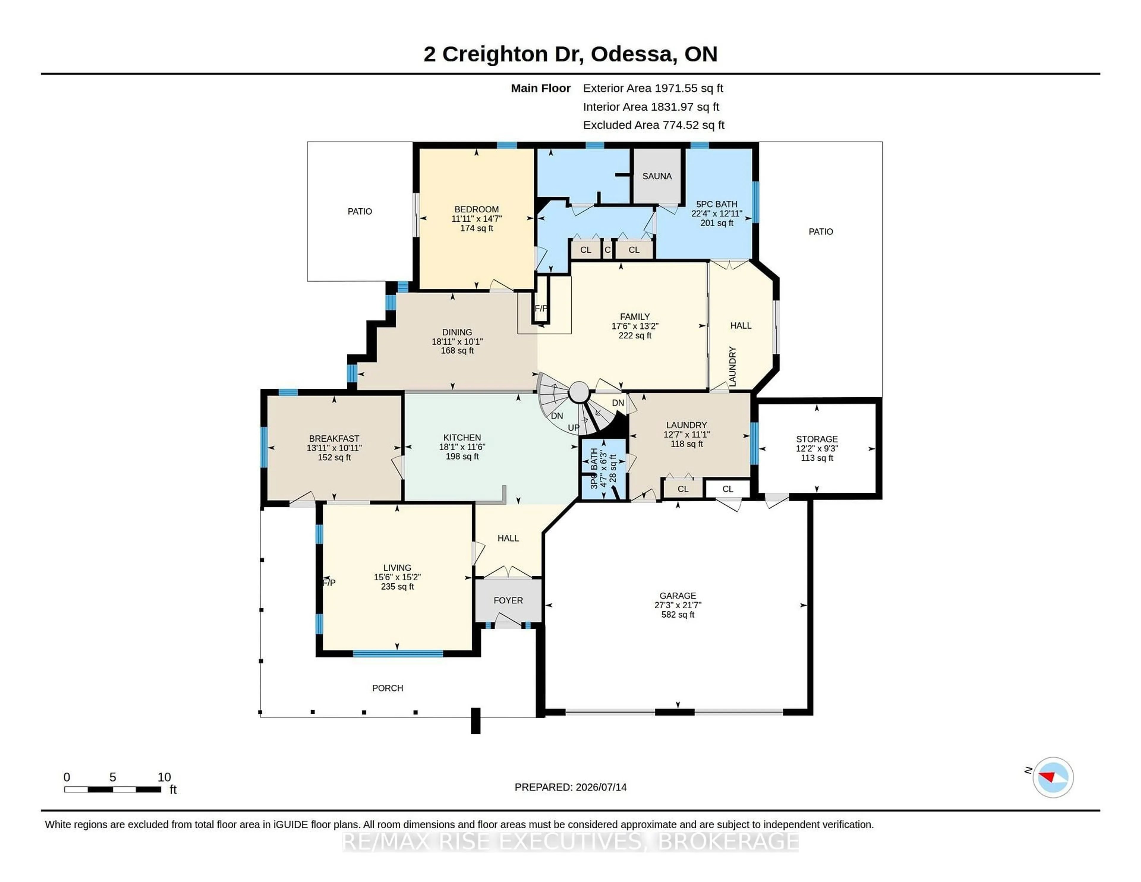 Floor plan for 2 Creighton Dr, Bissett Creek Ontario K0H 2H0