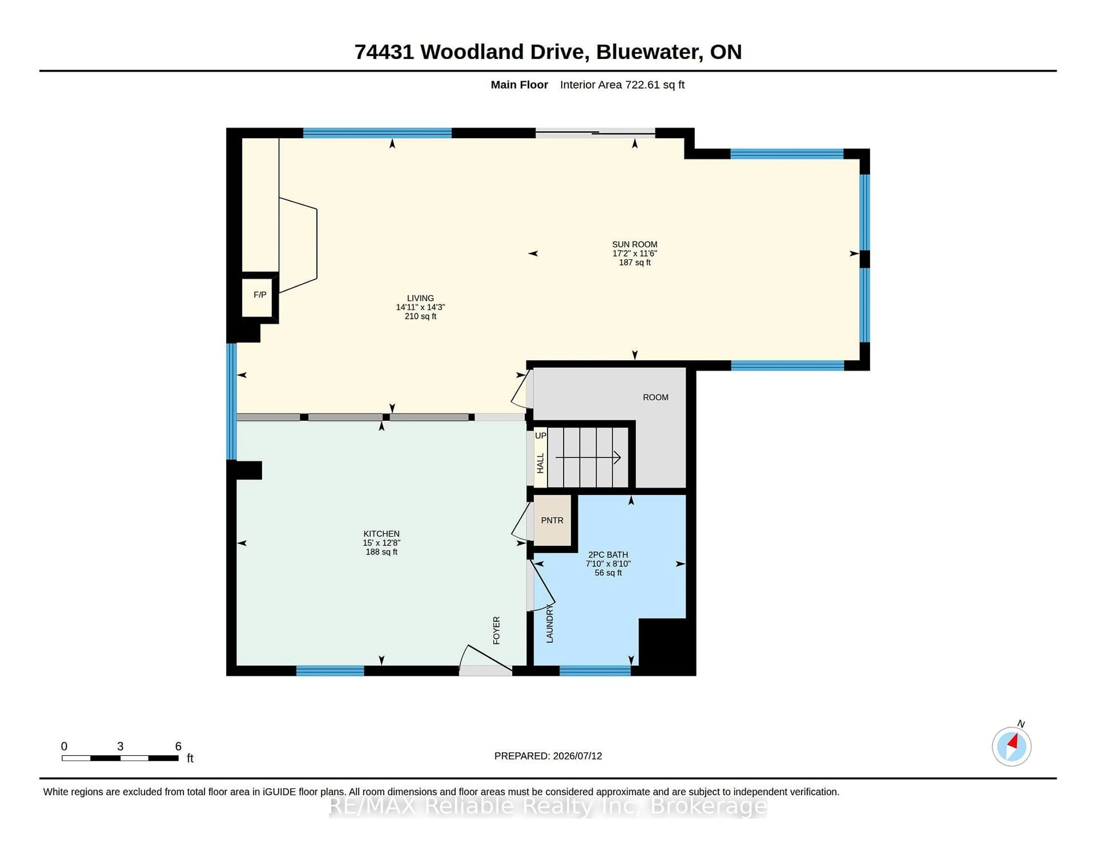 Floor plan for 74431 Woodland Dr, Bluewater Ontario N0M 1G0