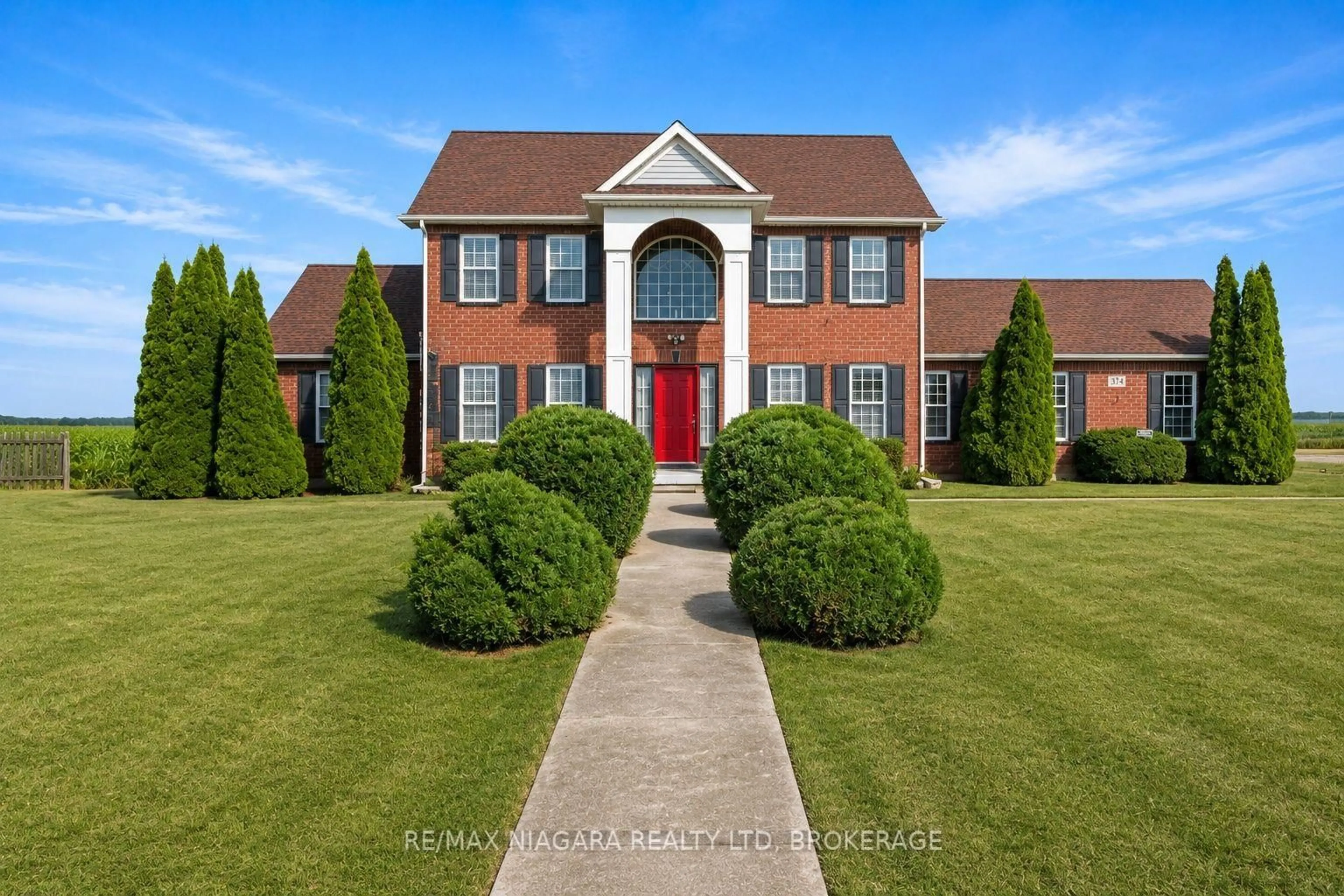 Home with brick exterior material, street for 374 Niagara Stone Rd, Niagara-on-the-Lake Ontario L0S 1J0