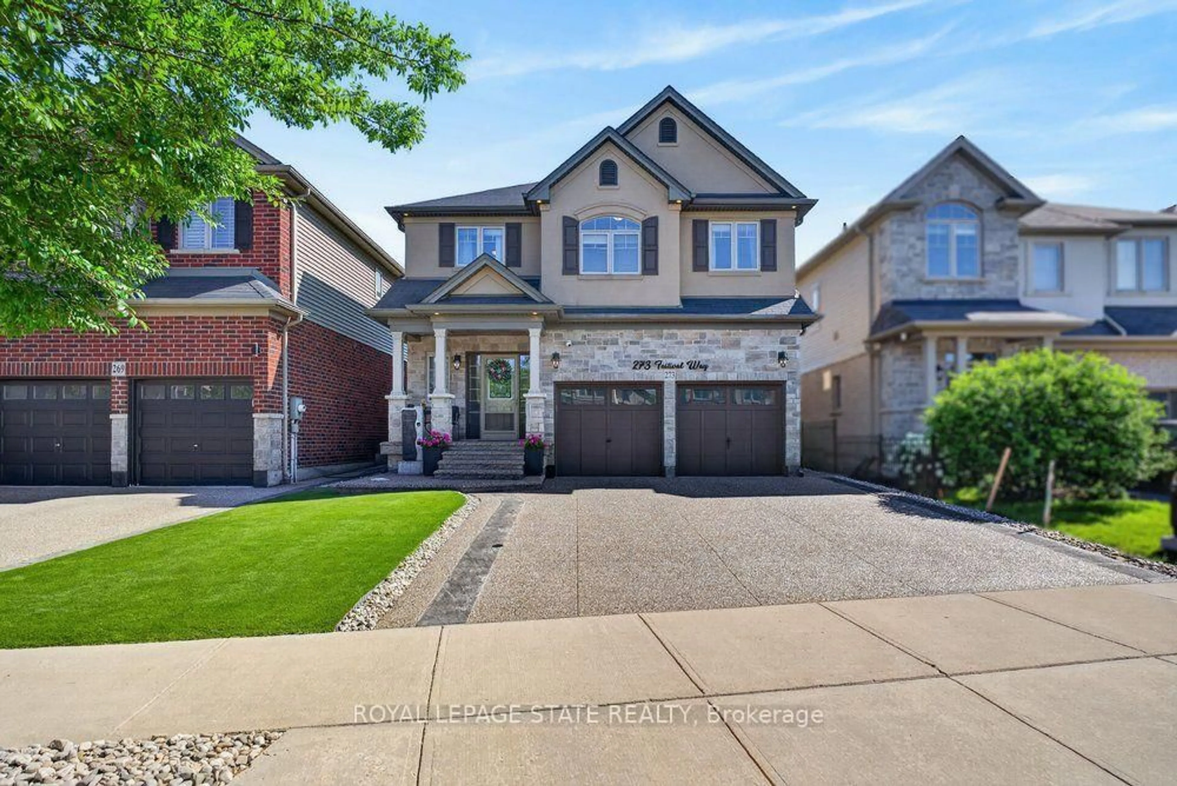 Home with brick exterior material, street for 273 Festival Way, Hamilton Ontario L0R 1C0