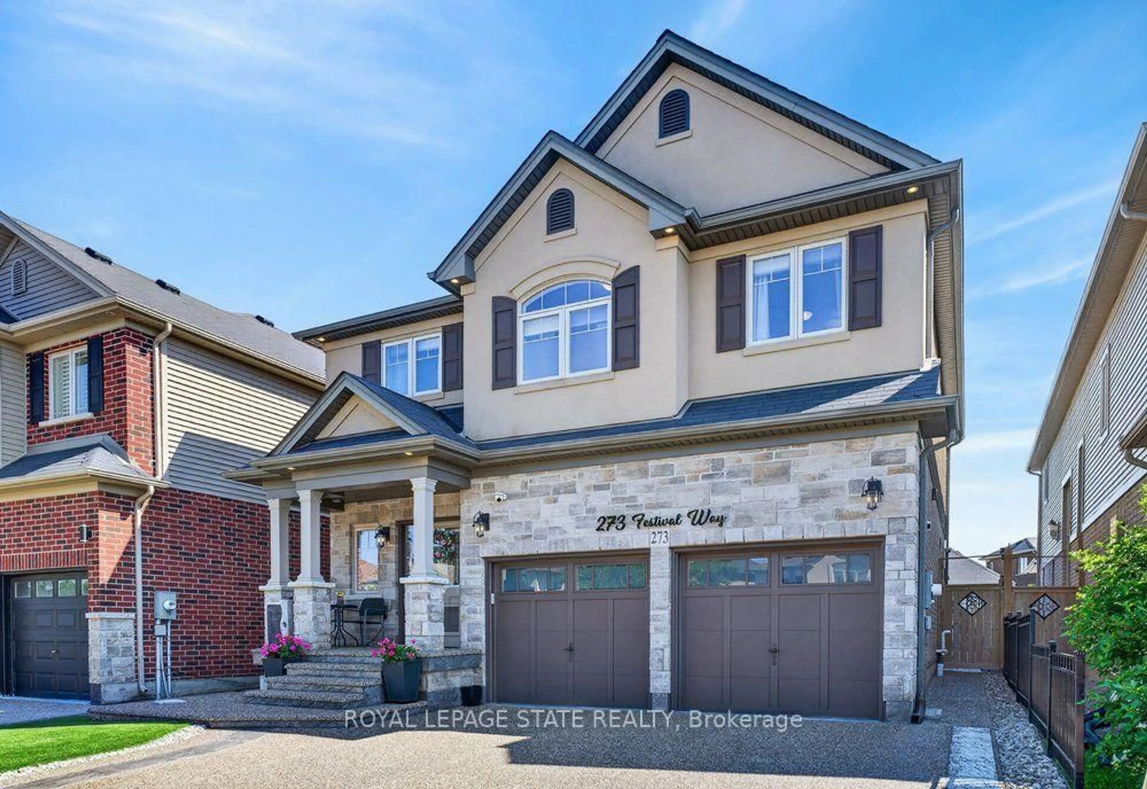 Home with brick exterior material, street for 273 Festival Way, Hamilton Ontario L0R 1C0