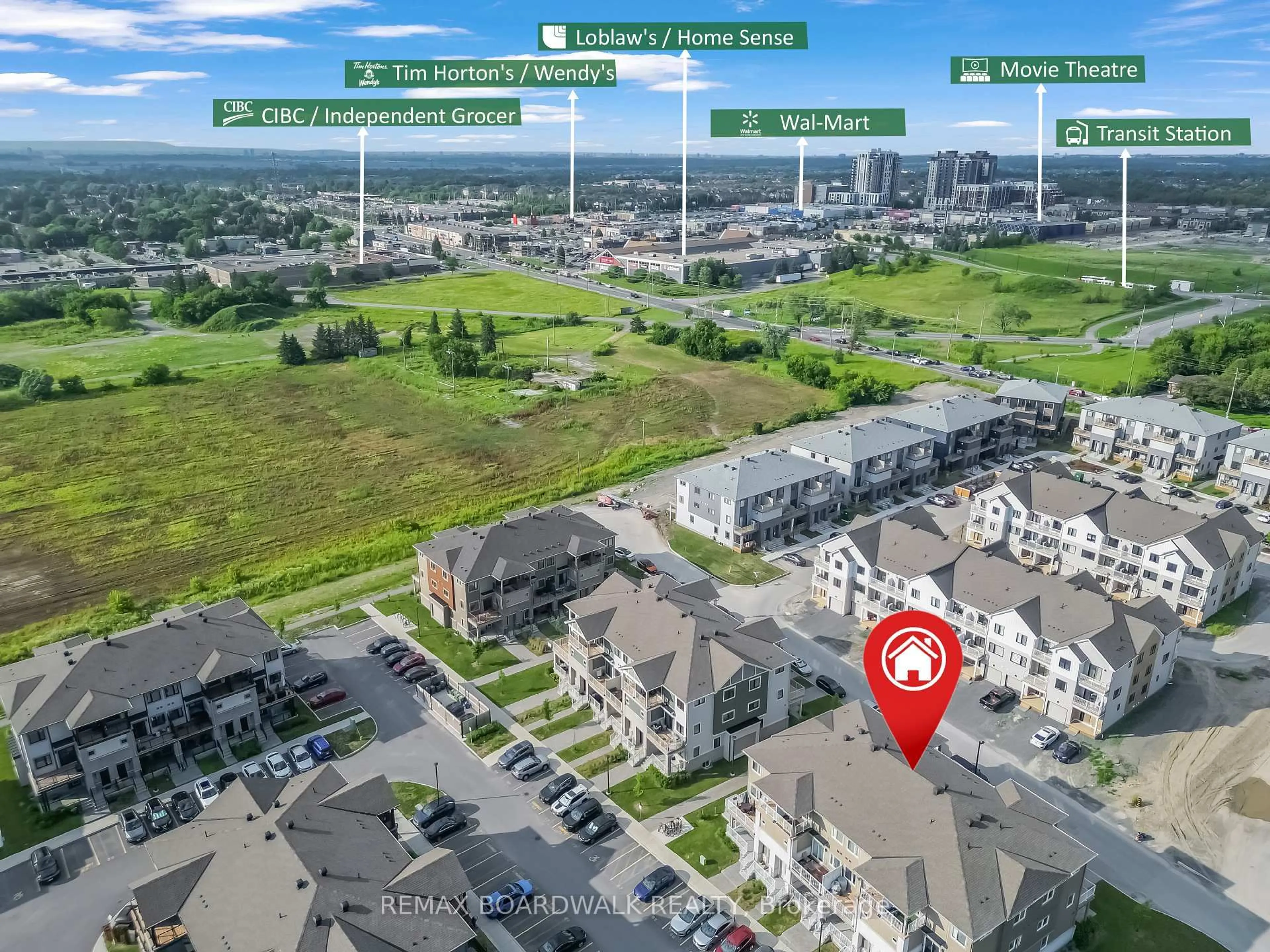 A pic from outside/outdoor area/front of a property/back of a property/a pic from drone, city buildings view from balcony for 210 VERULAM St, Ottawa Ontario K2J 7J5