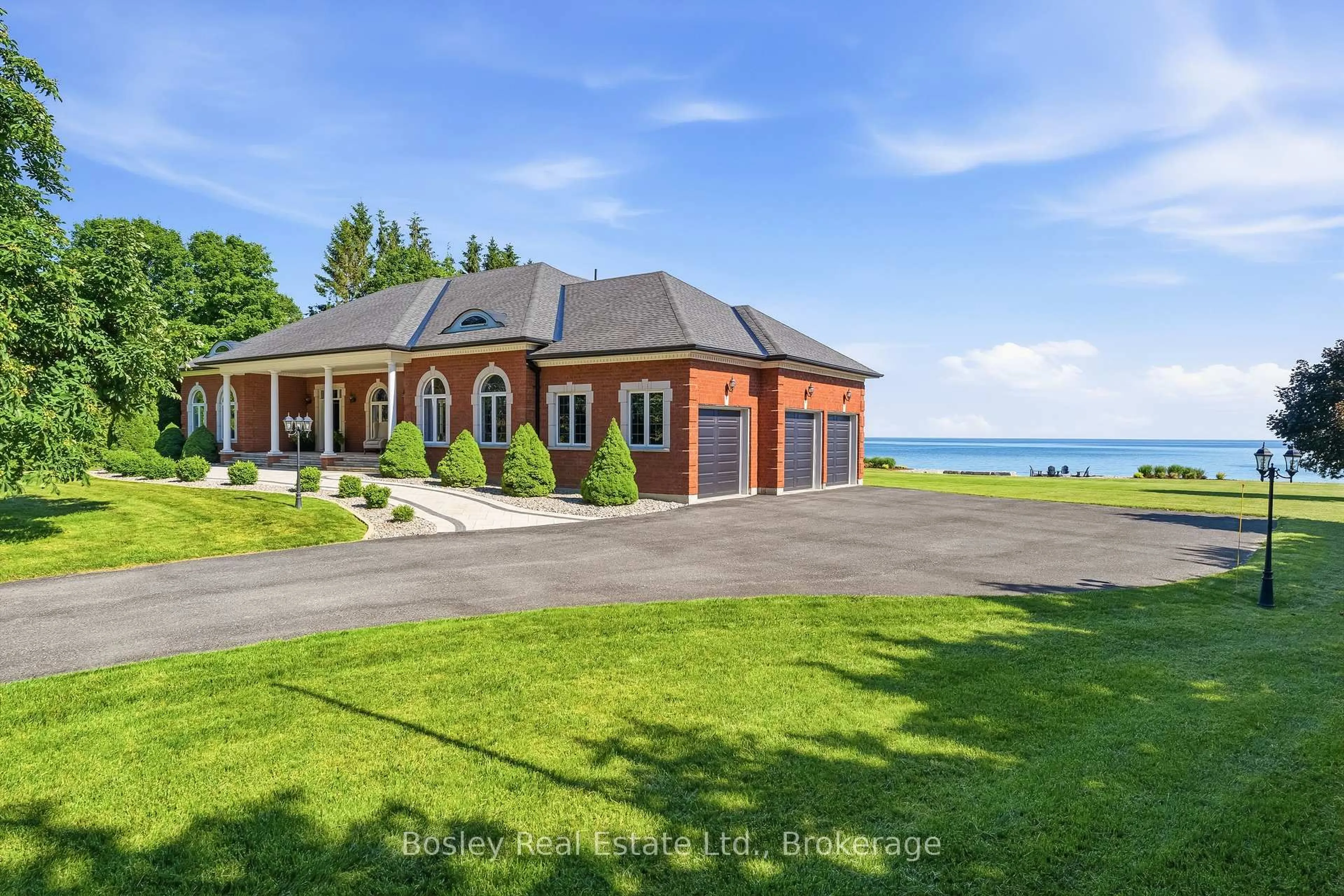 A pic from outside/outdoor area/front of a property/back of a property/a pic from drone, water/lake/river/ocean view for 353 Lakeshore Rd, Alnwick/Haldimand Ontario K9A 4J8