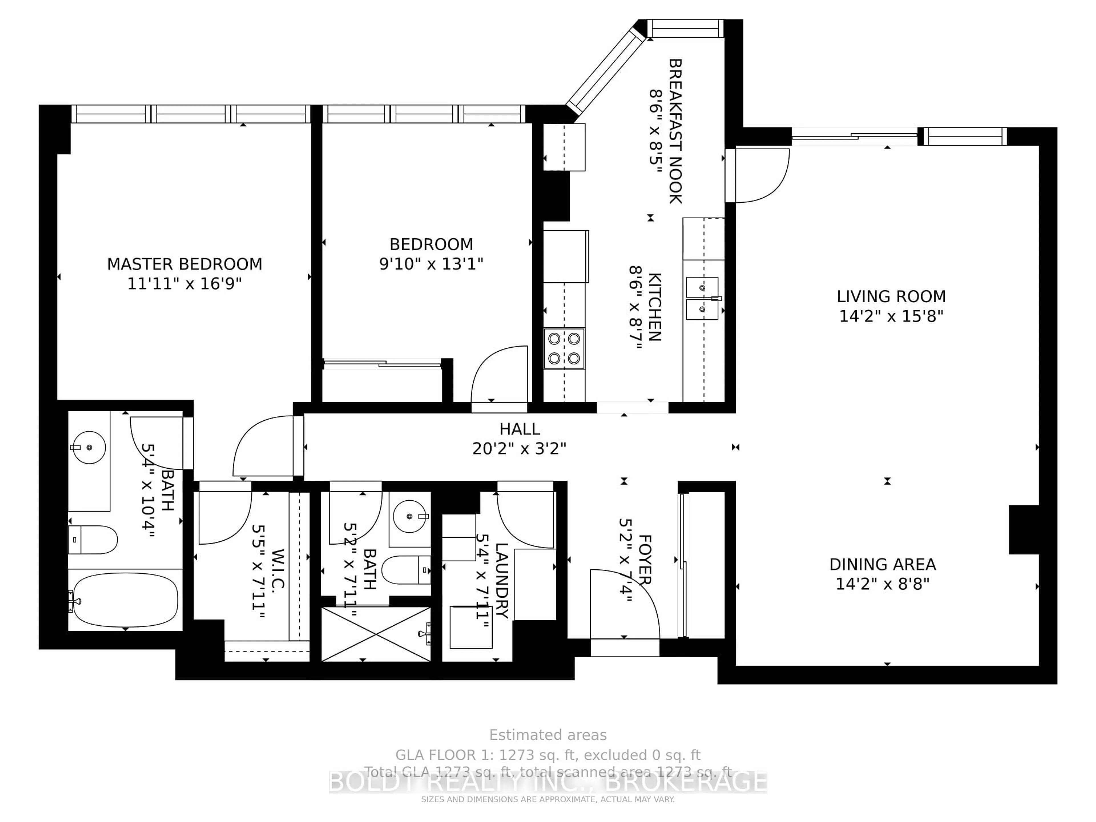 Floor plan for 3 Towering Heights Blvd #702, St. Catharines Ontario L2T 4A4