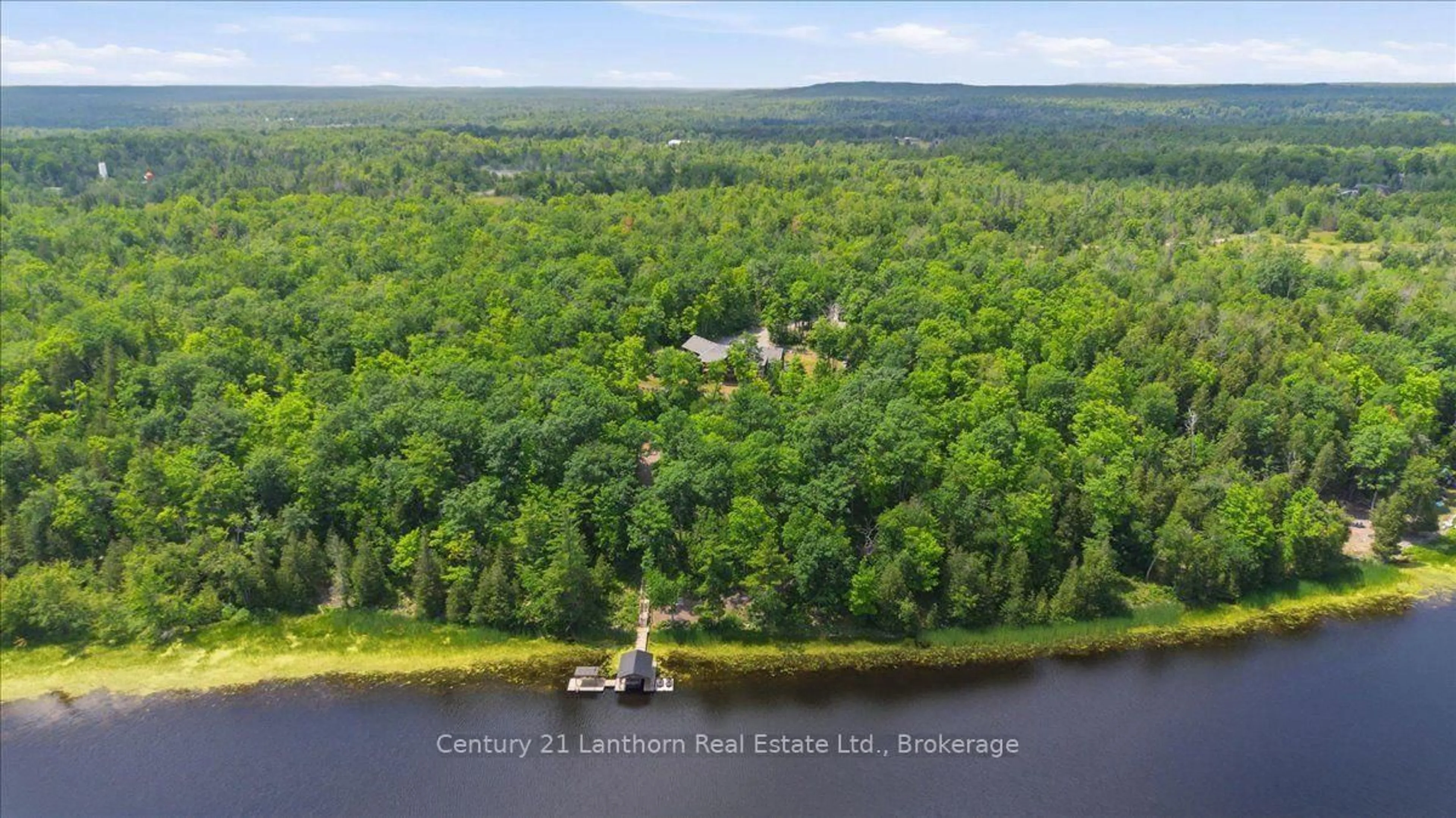 A pic from outside/outdoor area/front of a property/back of a property/a pic from drone, water/lake/river/ocean view for 673 Lahey Rd, Madoc Ontario K0K 2K0