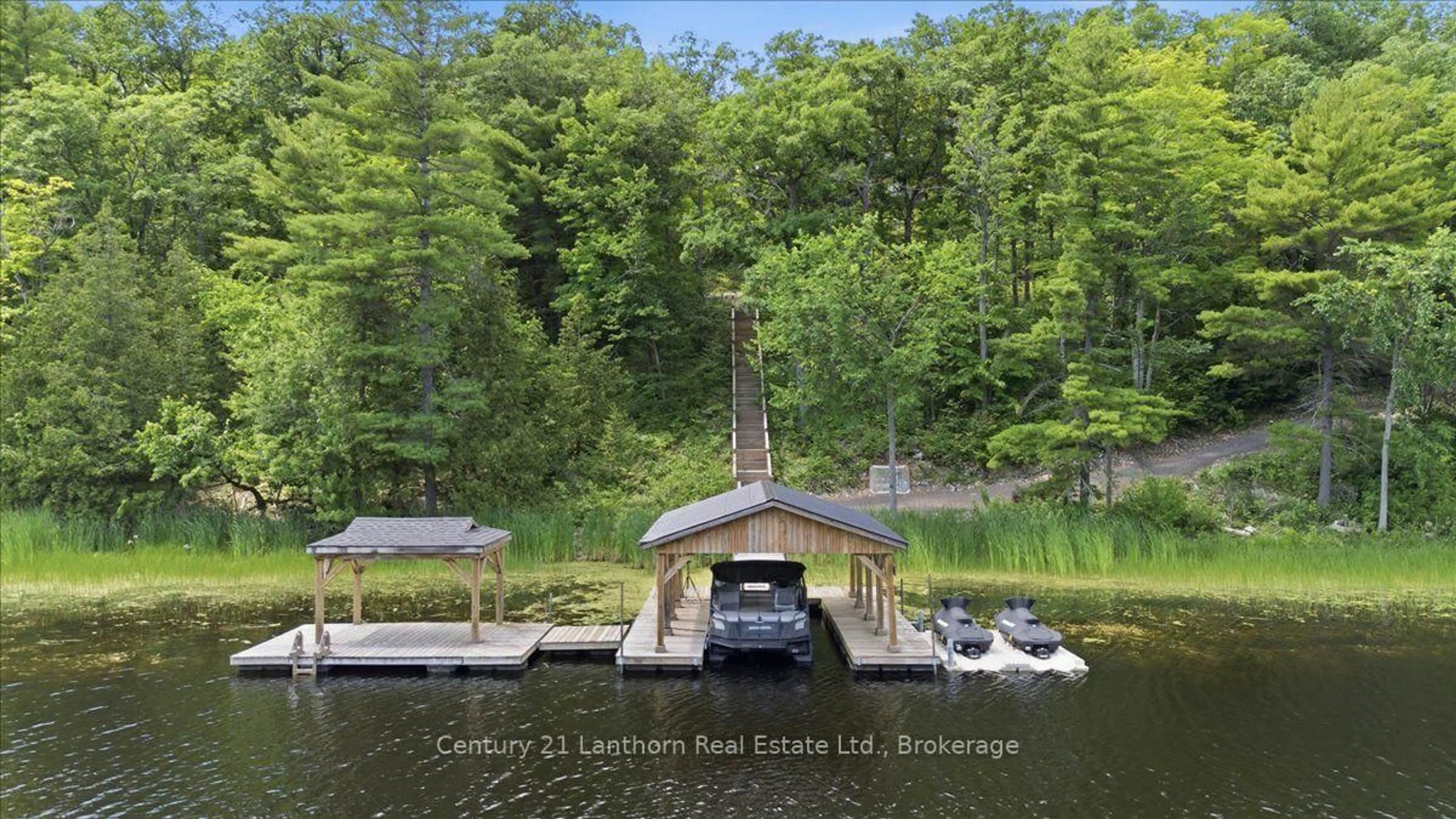 A pic from outside/outdoor area/front of a property/back of a property/a pic from drone, water/lake/river/ocean view for 673 Lahey Rd, Madoc Ontario K0K 2K0