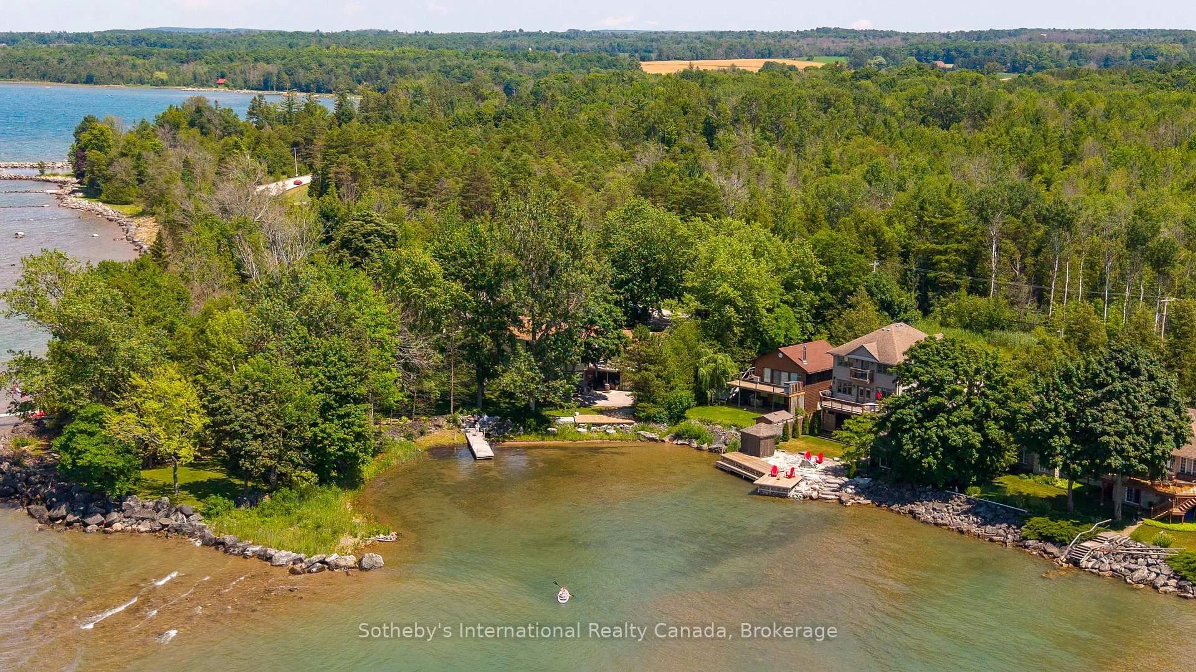 A pic from outside/outdoor area/front of a property/back of a property/a pic from drone, water/lake/river/ocean view for 359288 Grey Rd 15, Meaford Ontario N4K 5N3