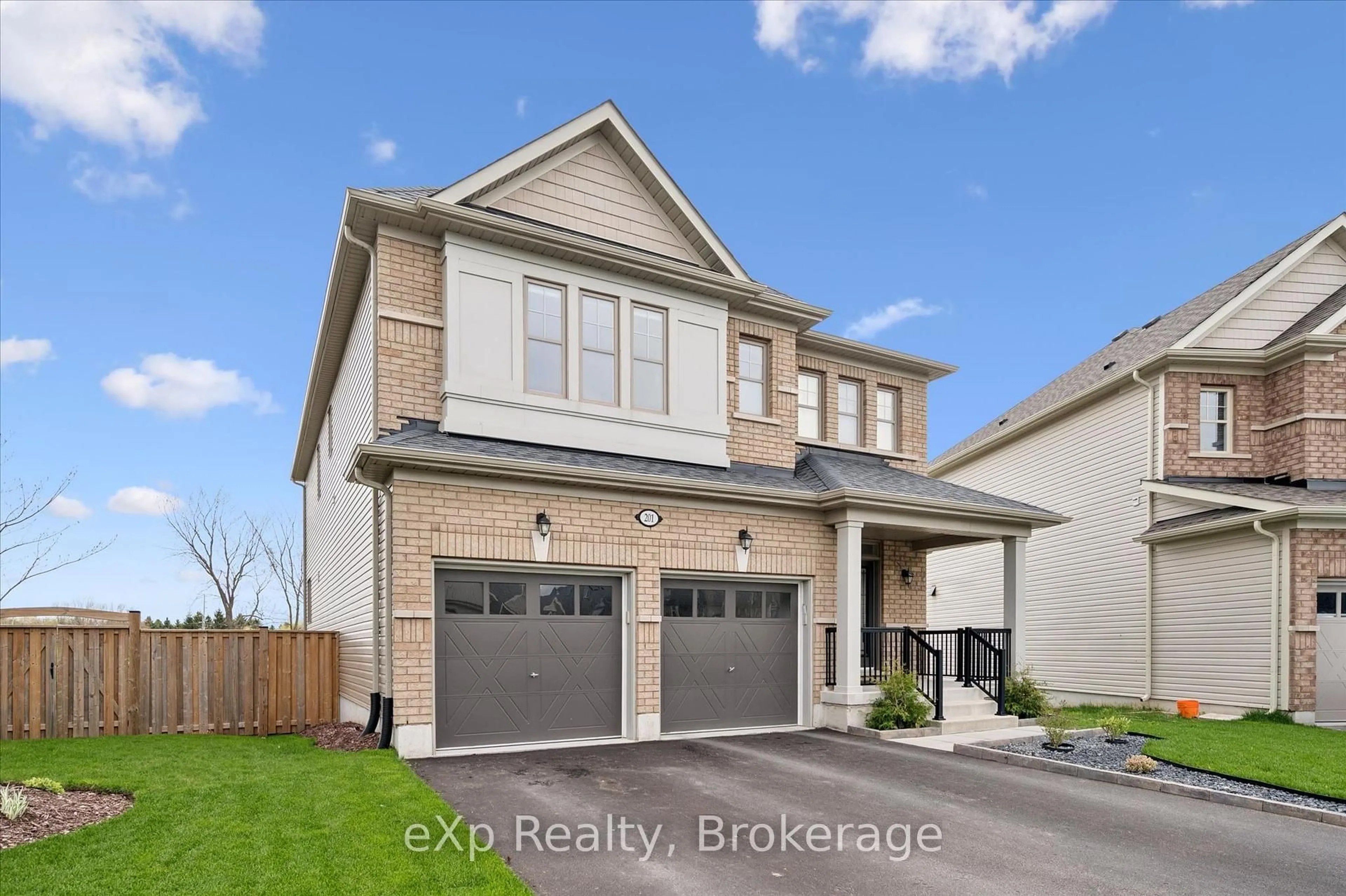 Home with brick exterior material, street for 201 McFarlane Cres, Centre Wellington Ontario N1M 0G5