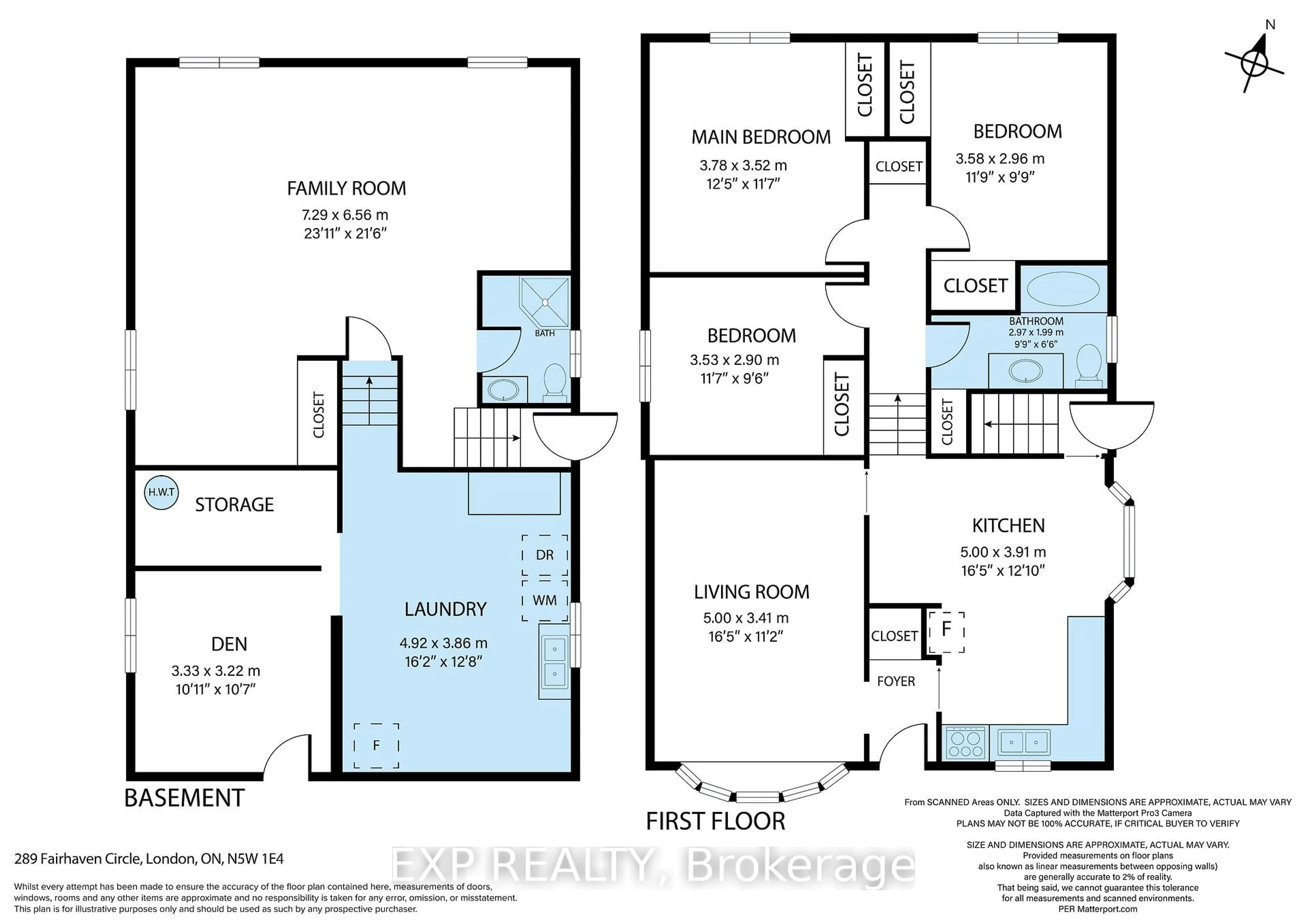 Floor plan for 289 Fairhaven Circ, London East Ontario N5W 1E4