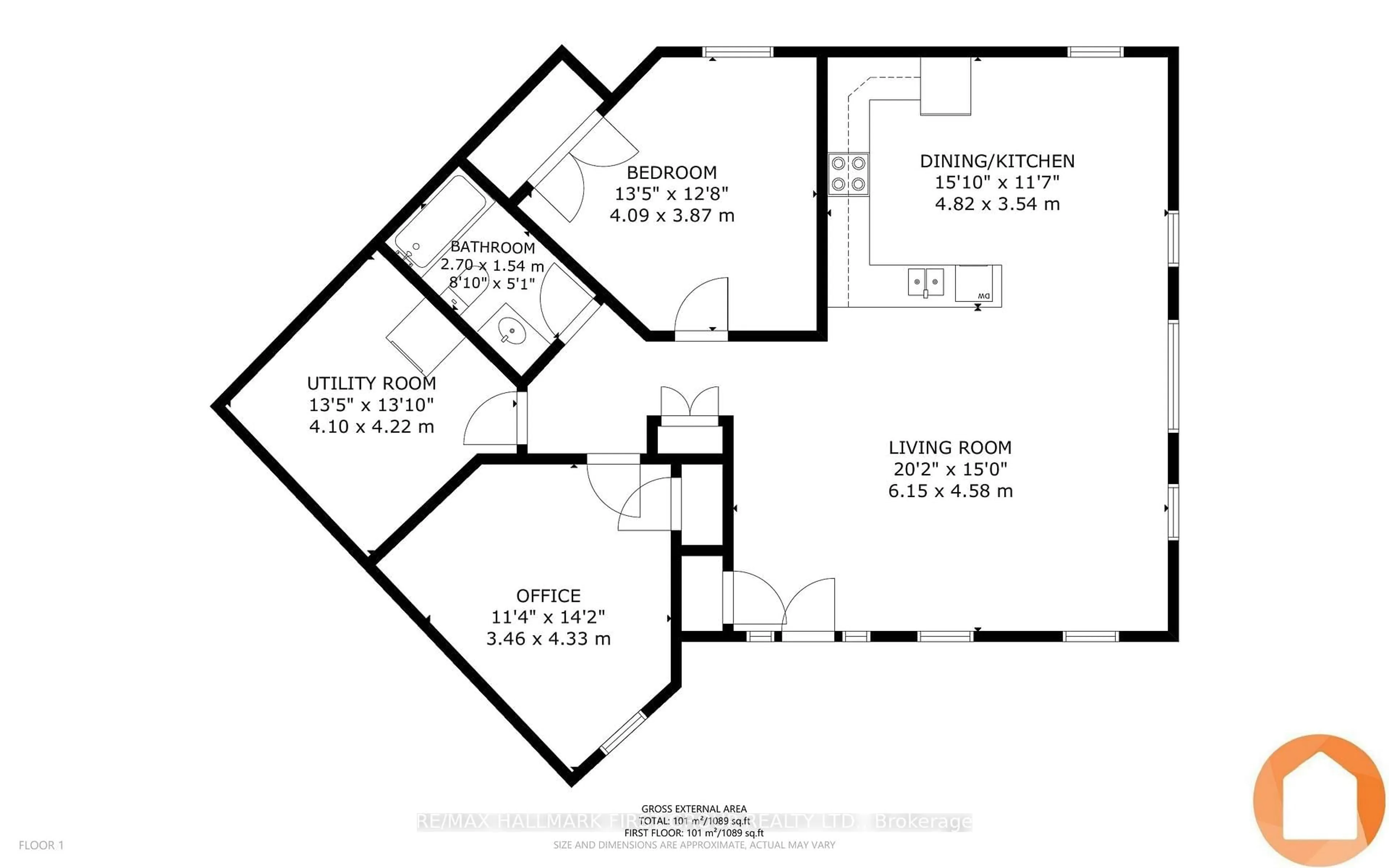 Floor plan for 325 Densmore Rd #404, Cobourg Ontario K9A 0E4