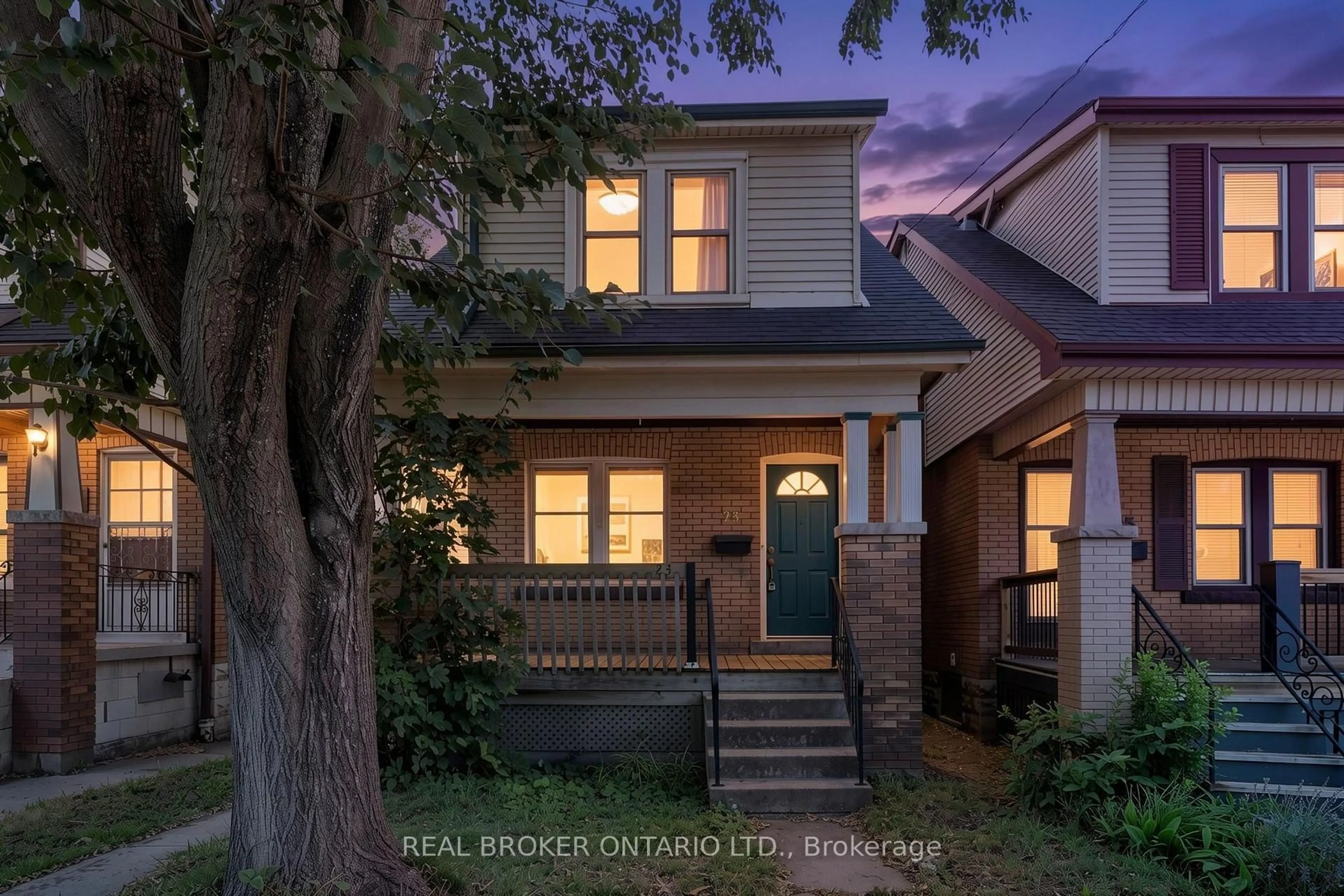 Home with brick exterior material, street for 23 Edgemont St, Hamilton Ontario L8H 4C7