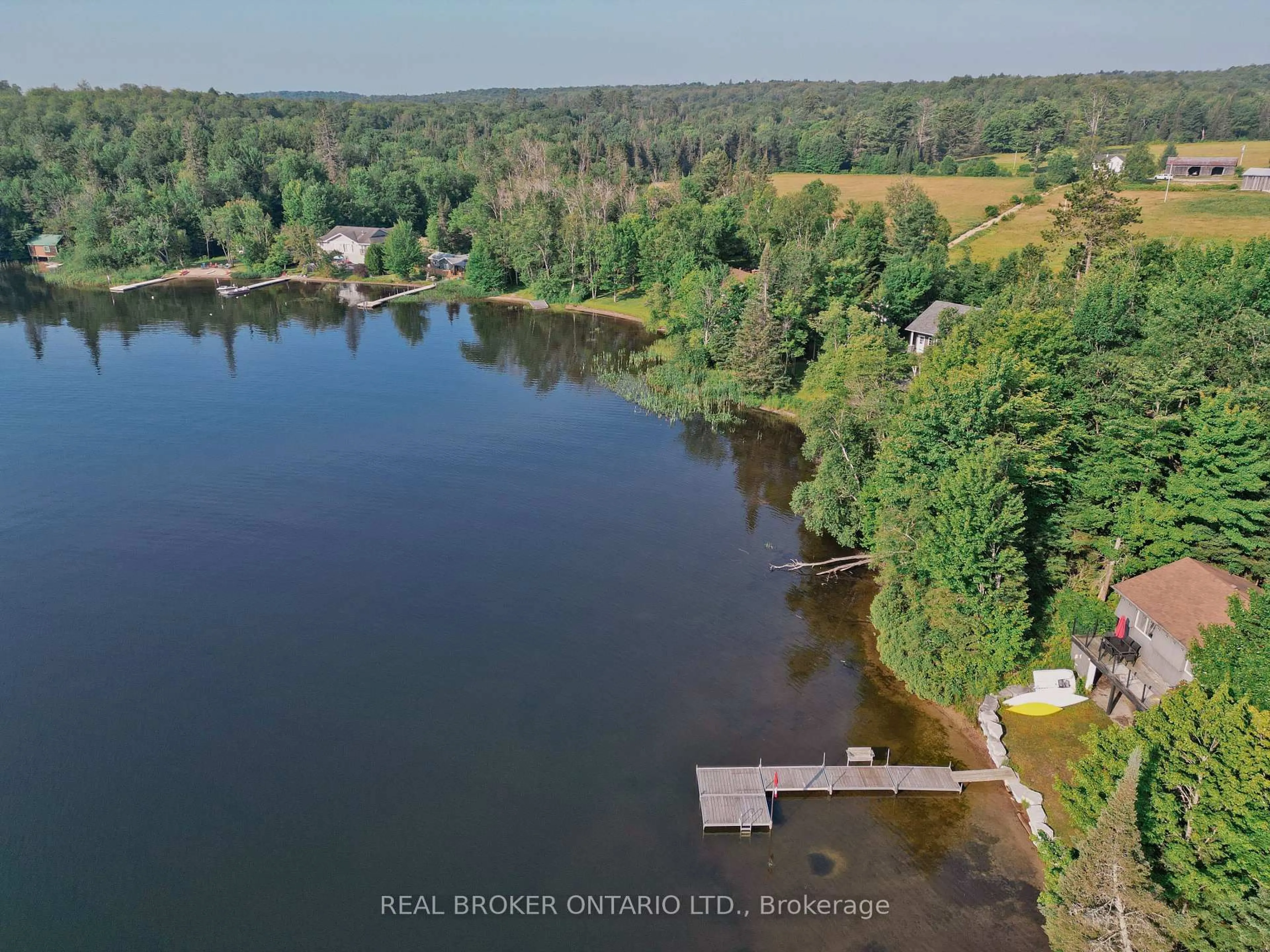 A pic from outside/outdoor area/front of a property/back of a property/a pic from drone, water/lake/river/ocean view for 107 SCARLETT Rd, Machar Ontario P0A 1X0