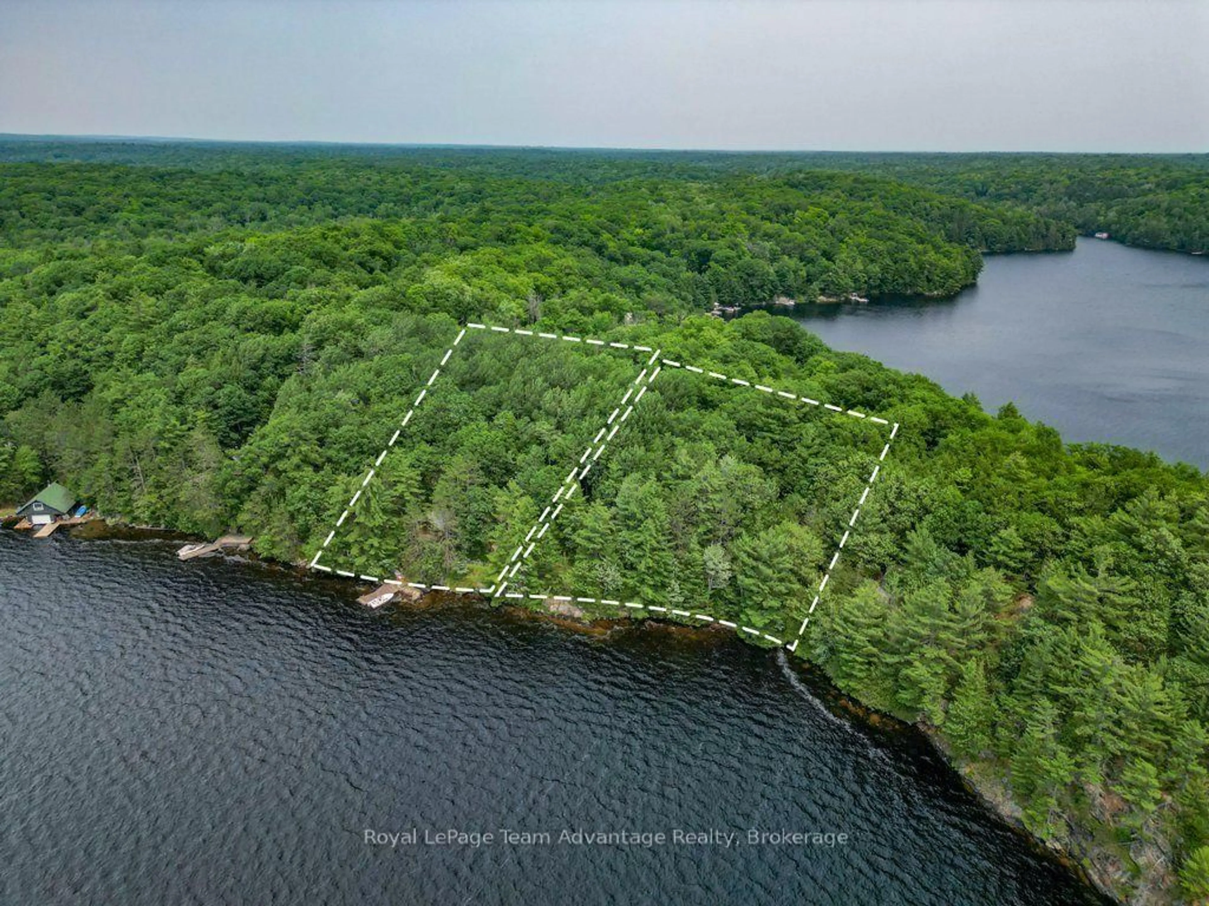 A pic from outside/outdoor area/front of a property/back of a property/a pic from drone, water/lake/river/ocean view for 102 Blackstone Lake Water, The Archipelago Ontario P2A 0B7