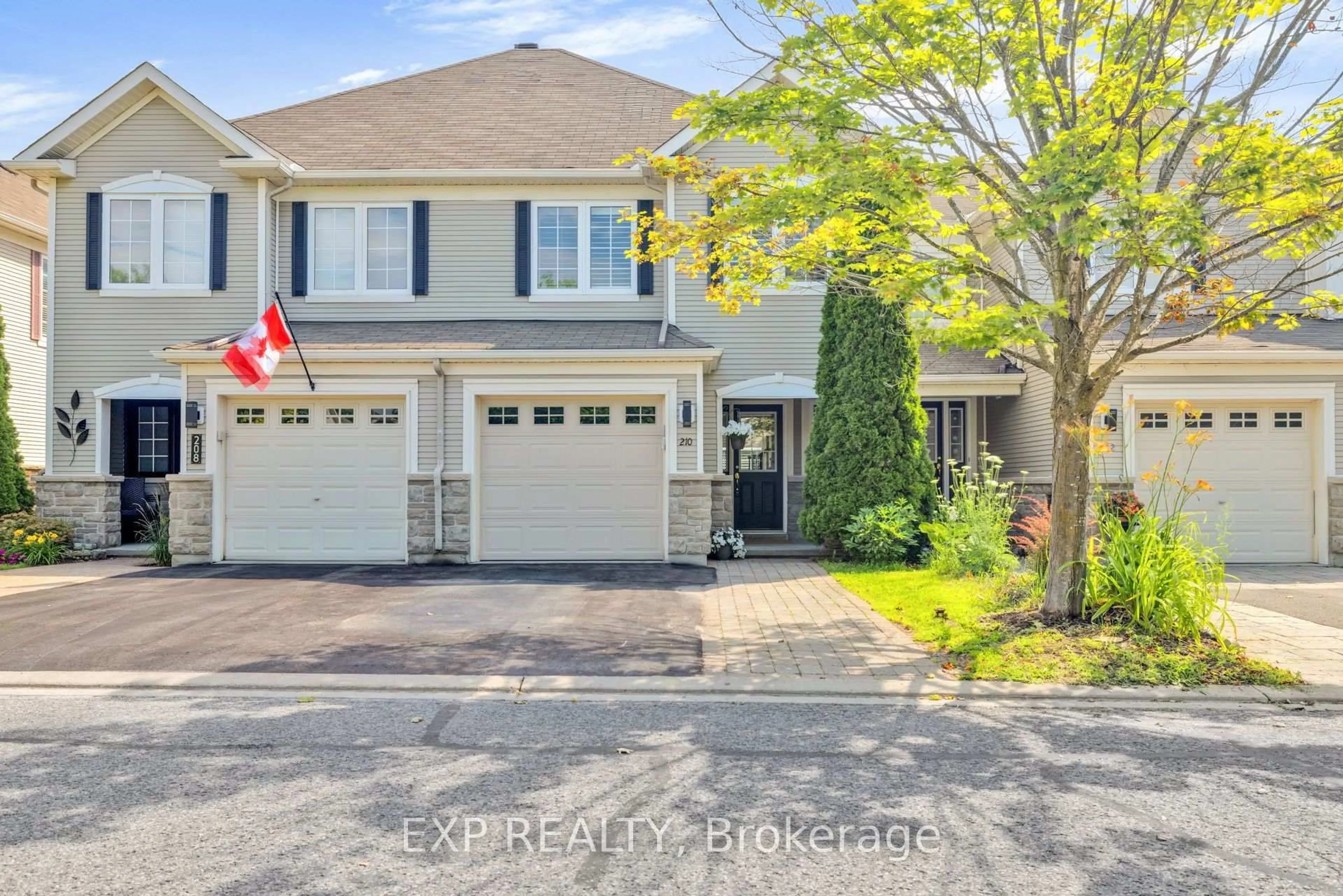 A pic from outside/outdoor area/front of a property/back of a property/a pic from drone, street for 210 WABISKAW Private, Ottawa Ontario K2J 0E6