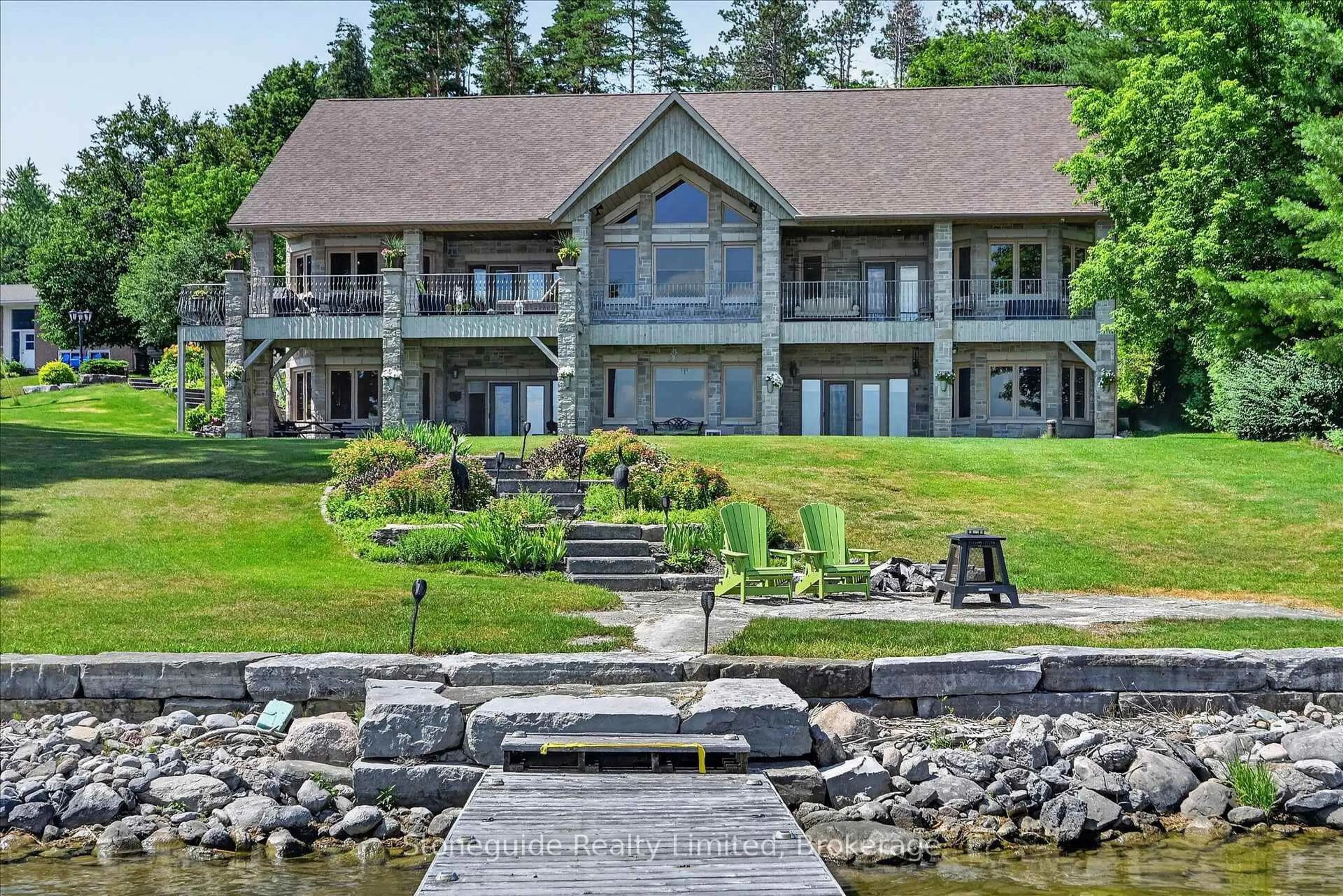 Patio, water/lake/river/ocean view for 899 Settlers Tr, Selwyn Ontario K0L 1T0