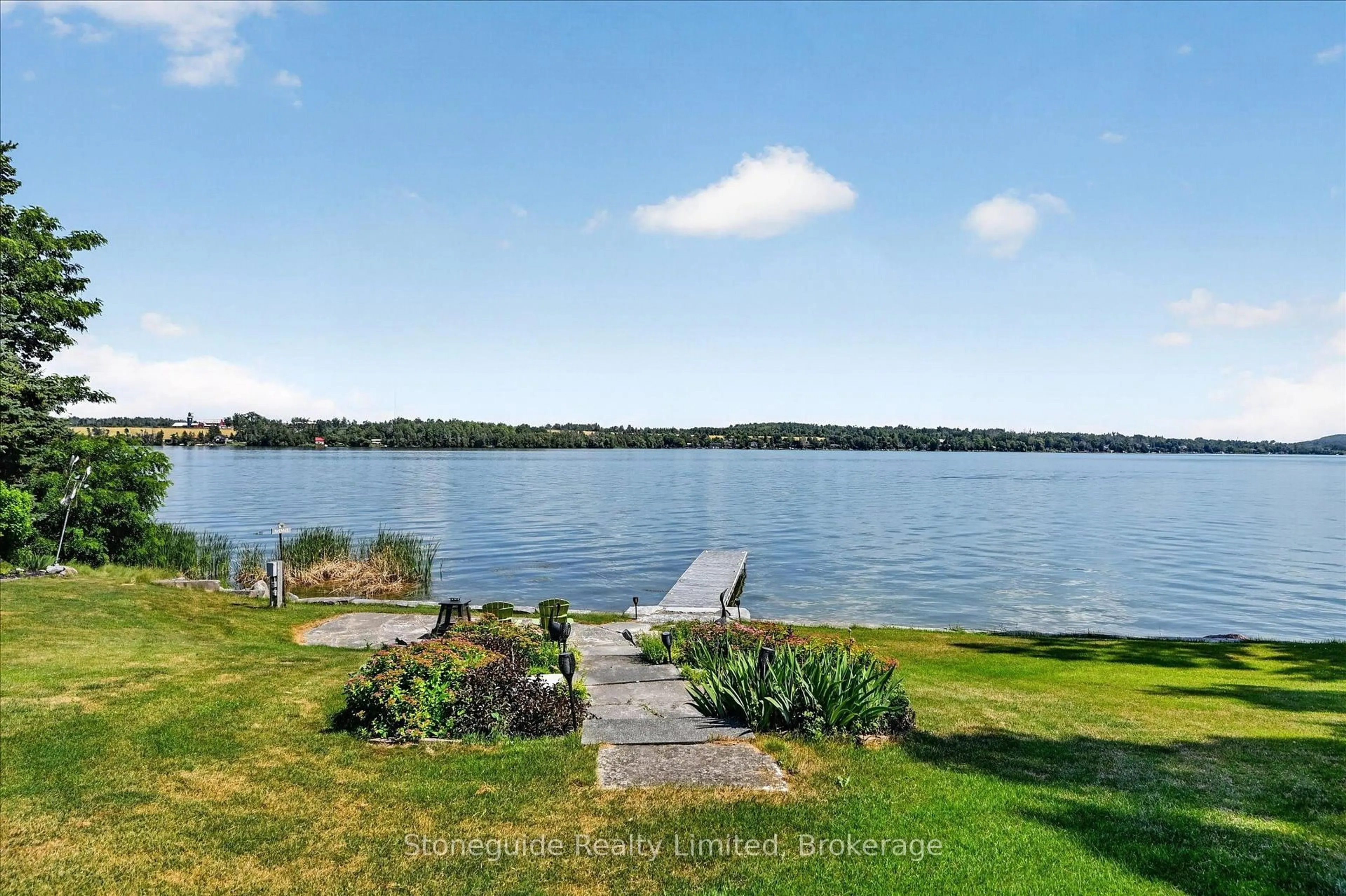 A pic from outside/outdoor area/front of a property/back of a property/a pic from drone, water/lake/river/ocean view for 899 Settlers Tr, Selwyn Ontario K0L 1T0