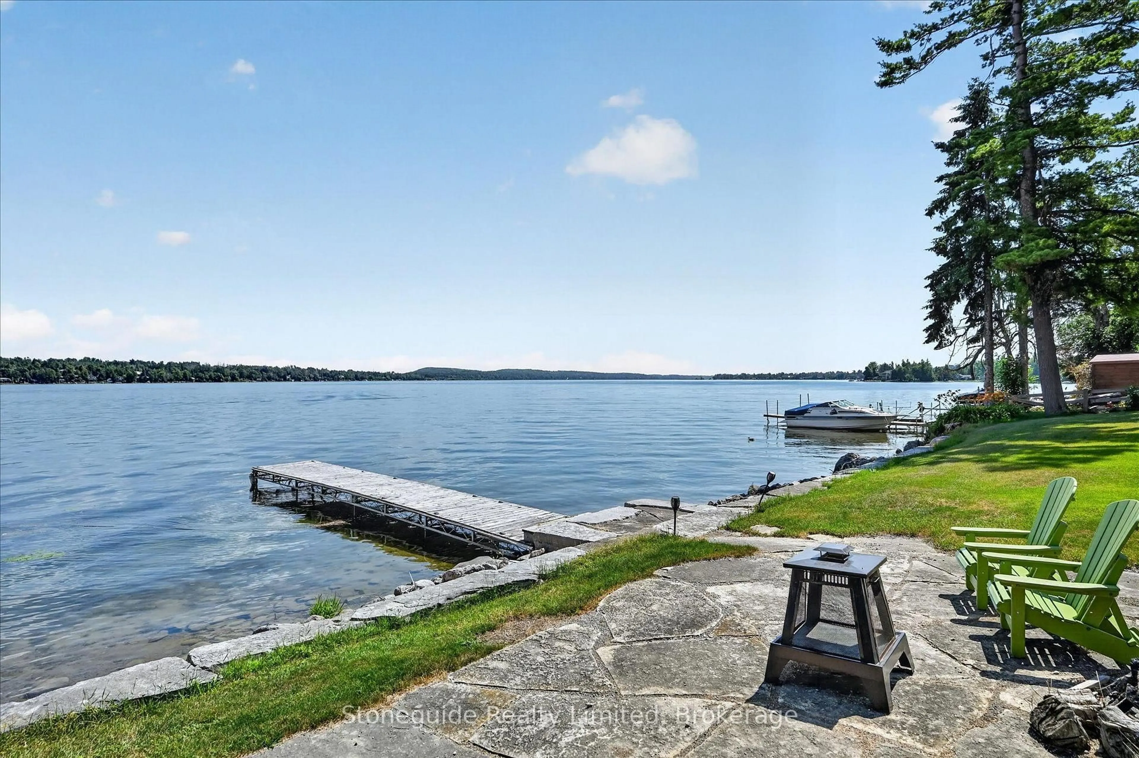 Patio, water/lake/river/ocean view for 899 Settlers Tr, Selwyn Ontario K0L 1T0