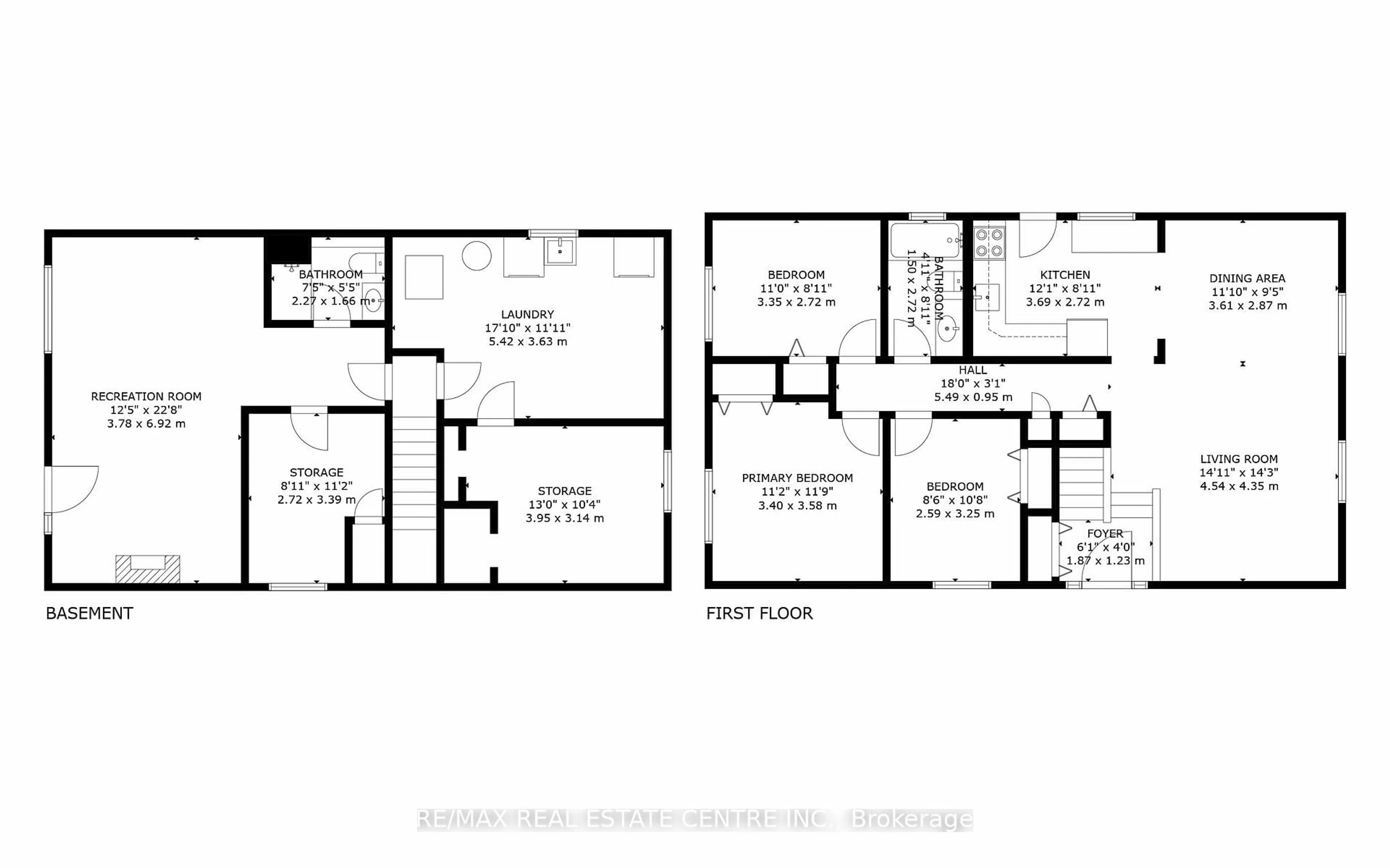 Floor plan for 45 Gail St, Cambridge Ontario N1R 4M3