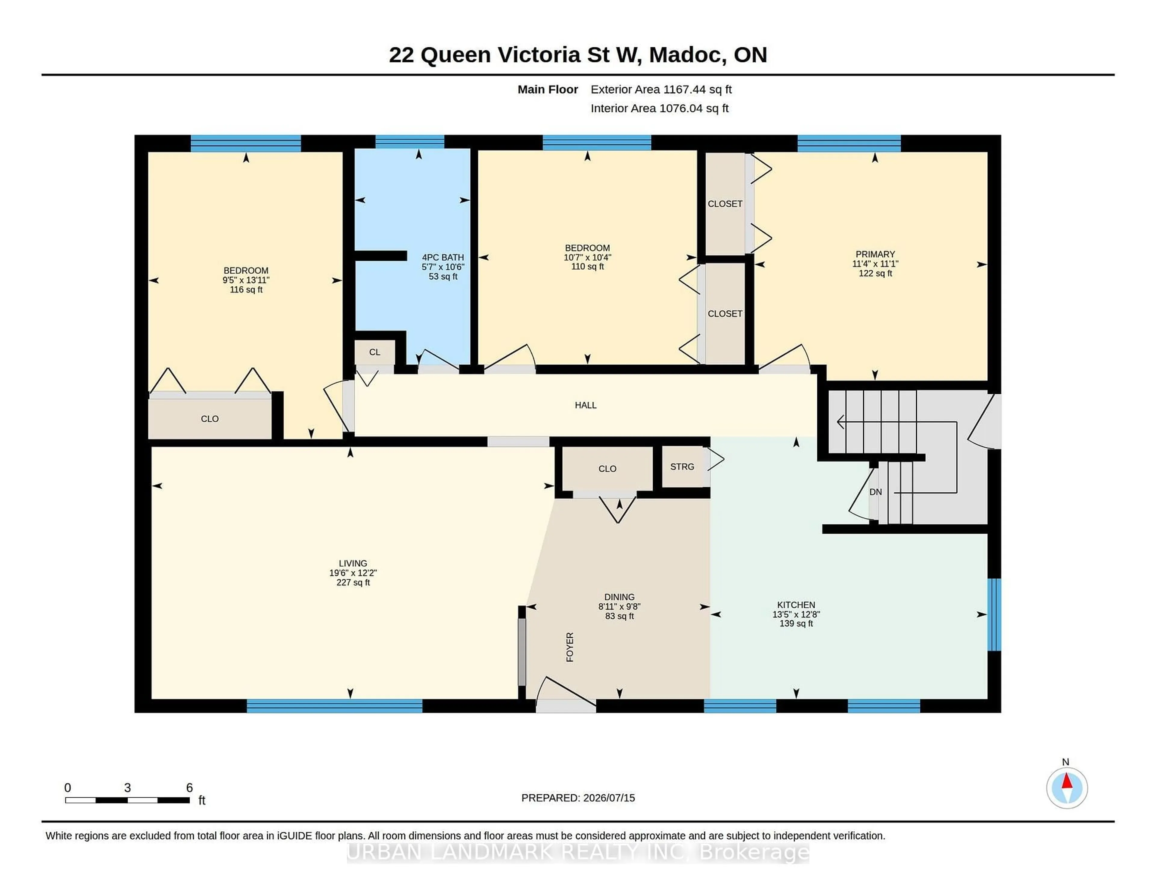 Floor plan for 22 Queen Victoria St, Madoc Ontario K0K 2K0