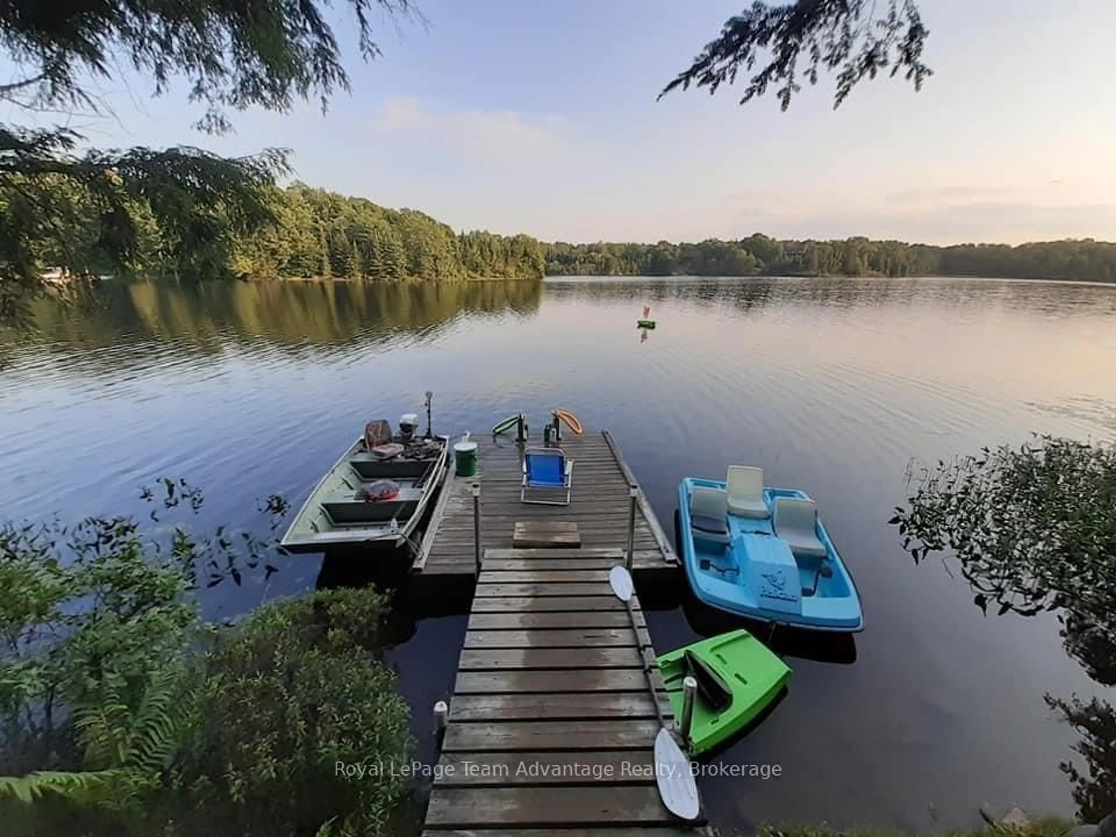A pic from outside/outdoor area/front of a property/back of a property/a pic from drone, water/lake/river/ocean view for 60WA Gooseneck Lake, Whitestone Ontario P0A 1G0