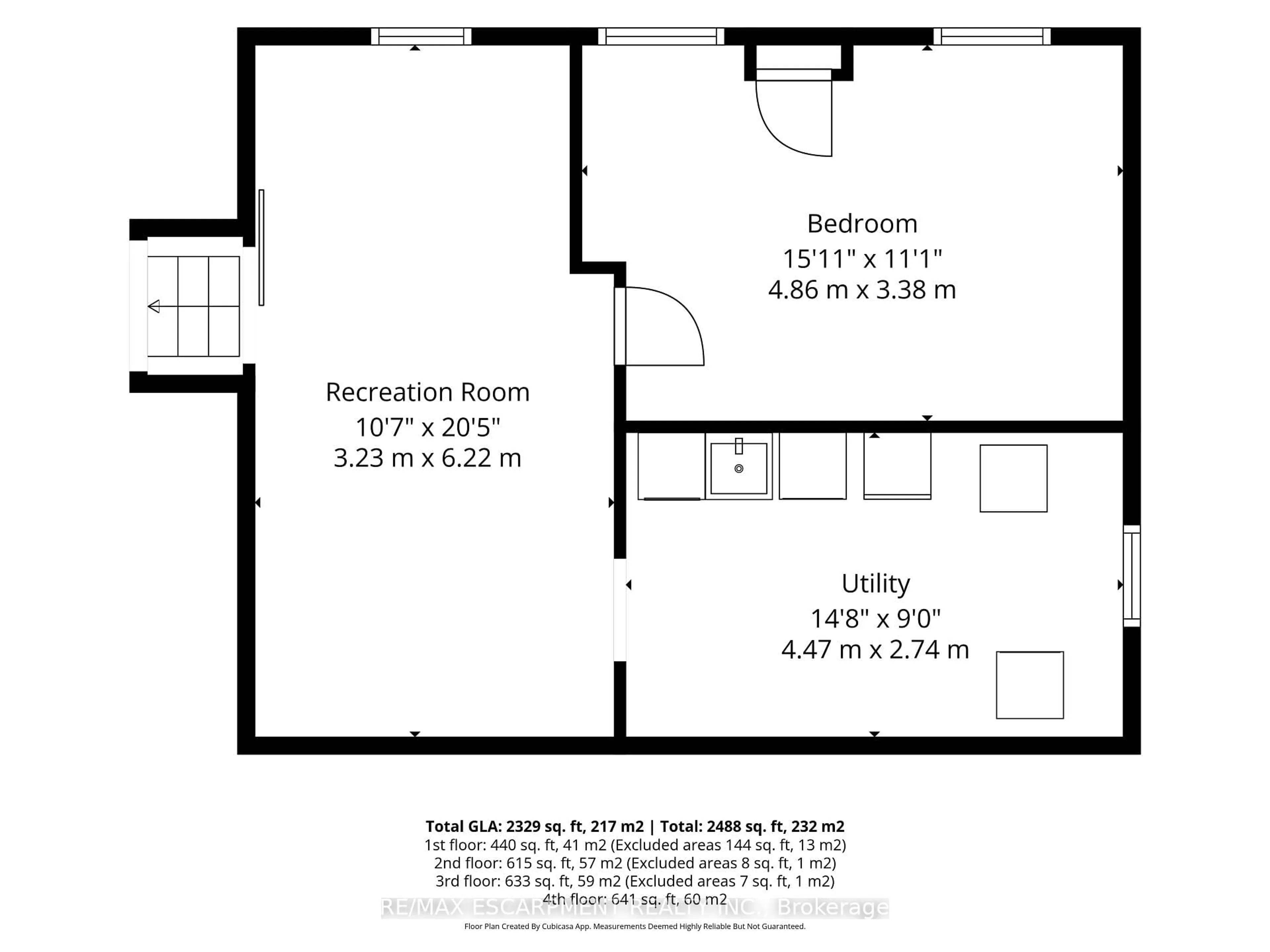 Floor plan for 92 AUCHMAR Rd, Hamilton Ontario L9C 1C5