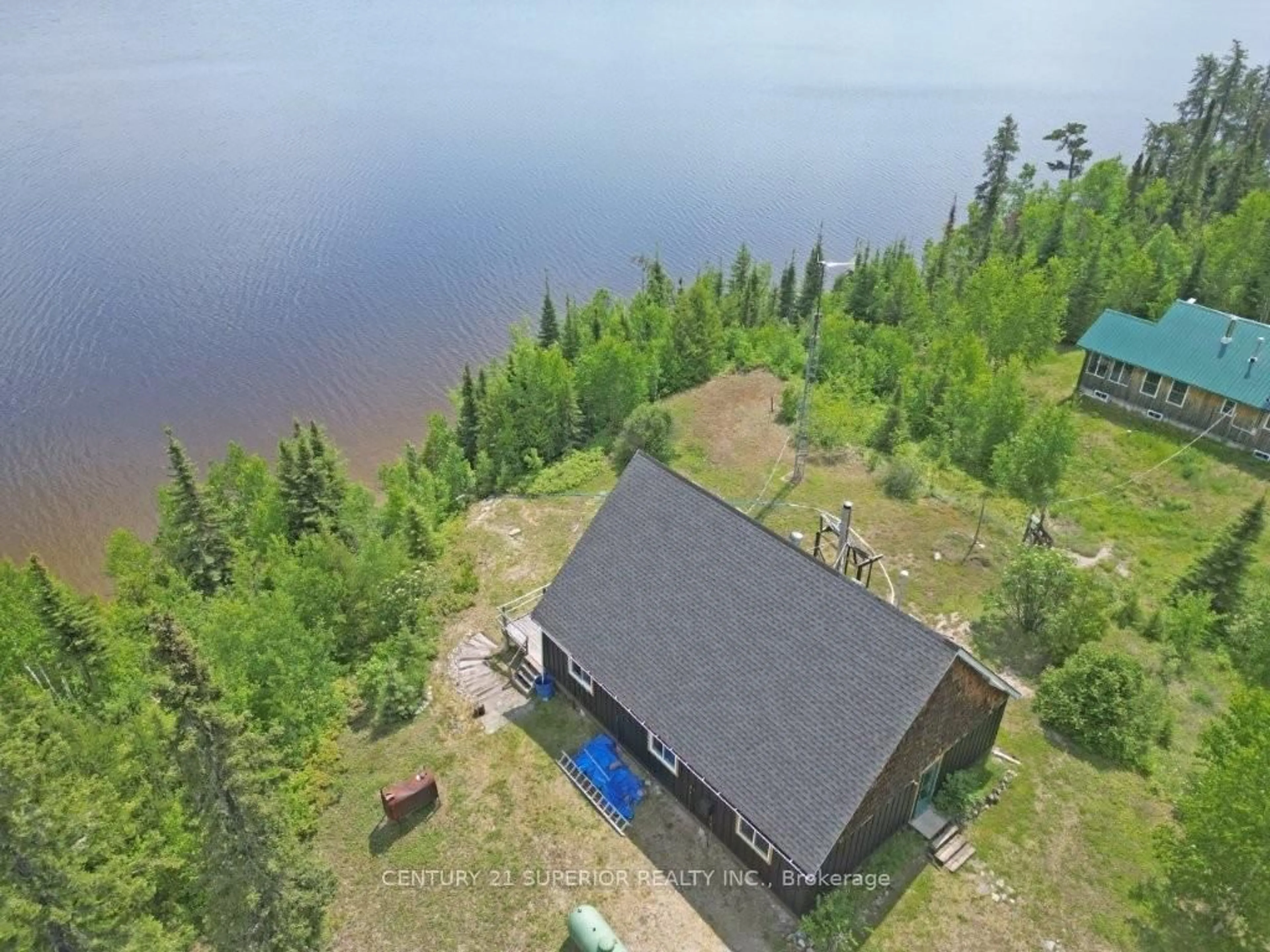 A pic from outside/outdoor area/front of a property/back of a property/a pic from drone, water/lake/river/ocean view for 234 Eagle Nest Road, Greenstone Ontario P0T 2H0