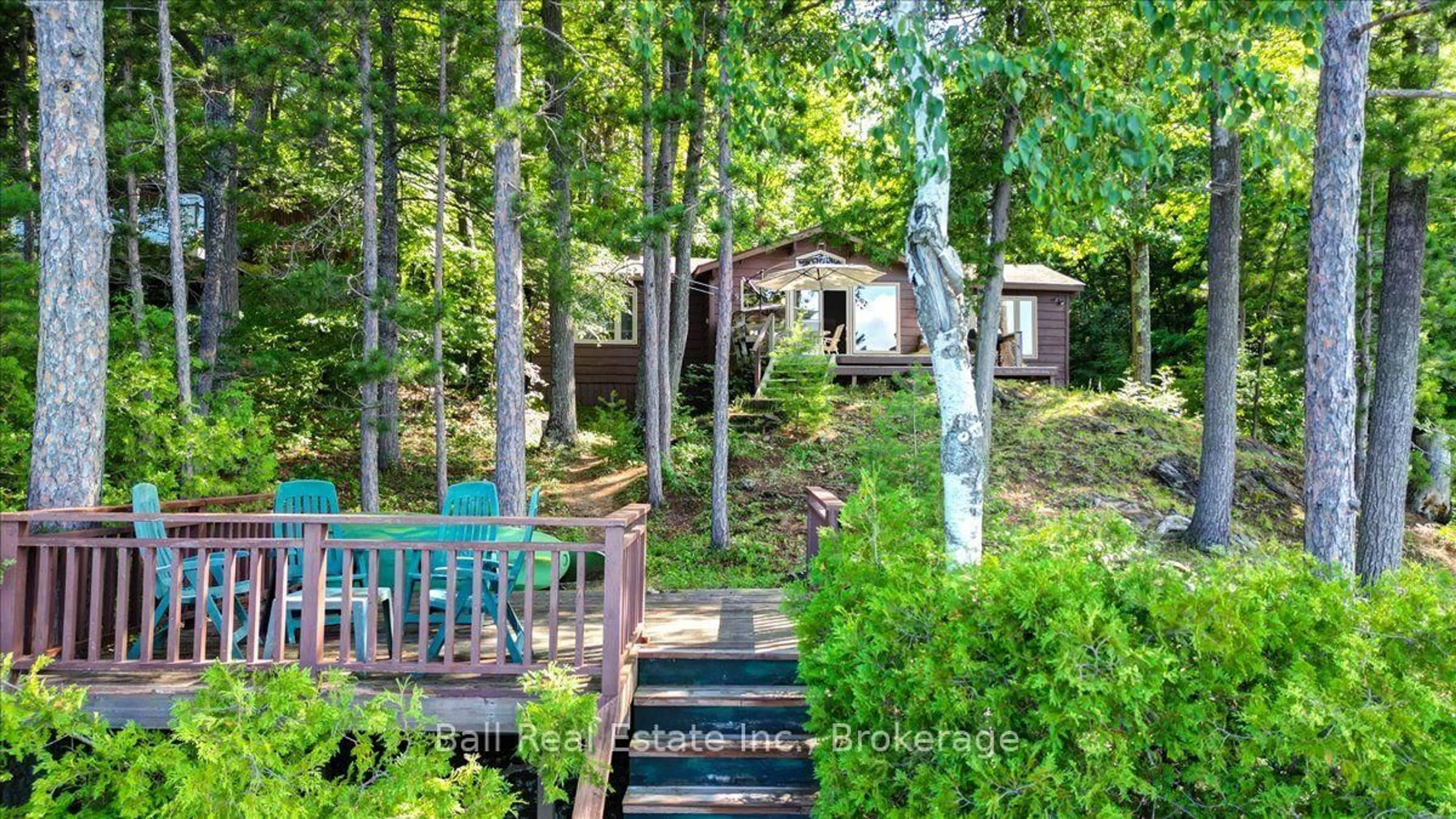 Patio, forest/trees view for 408 Jennison Rd, Hastings Ontario K0L 1W0