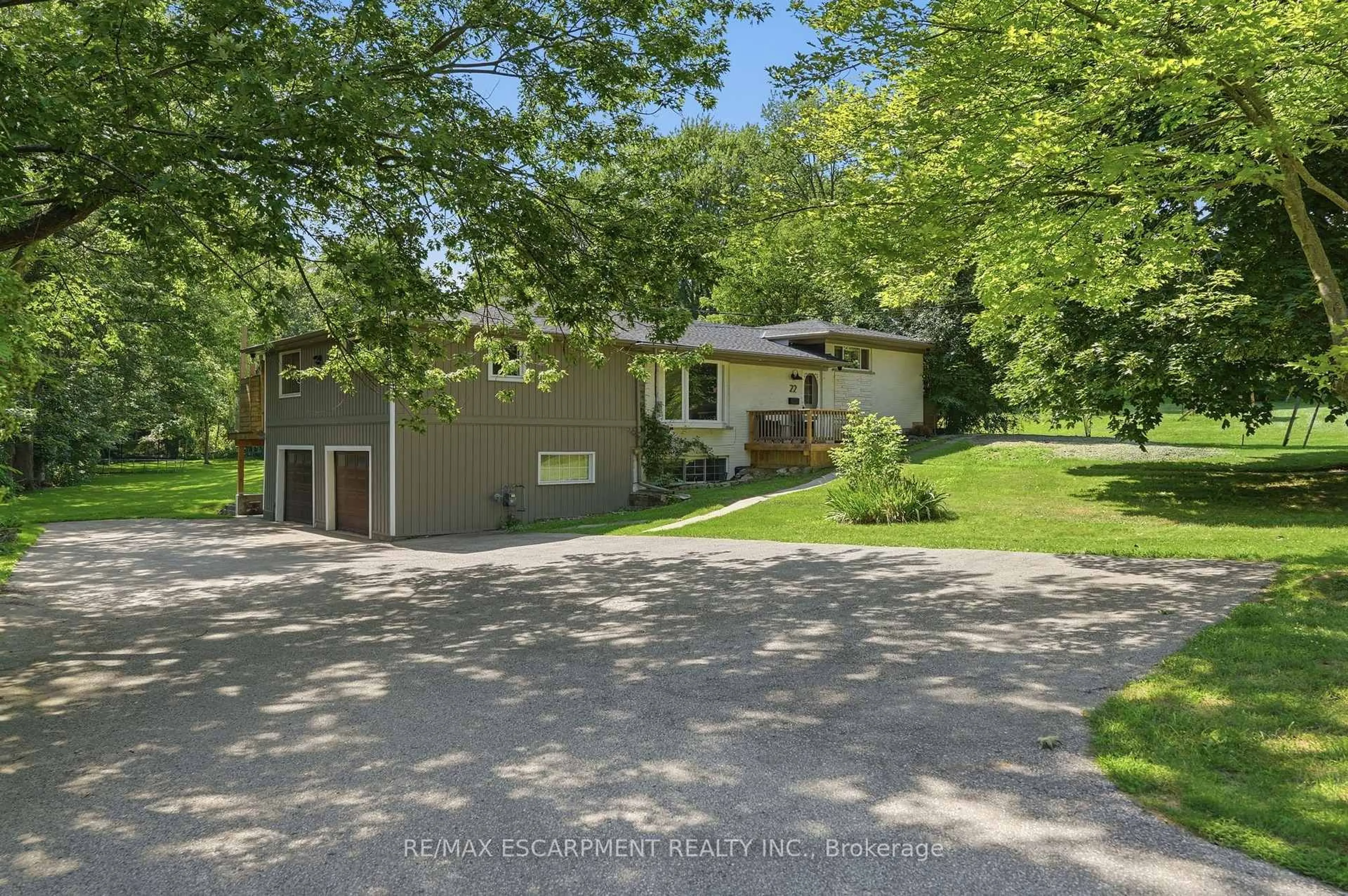 A pic from outside/outdoor area/front of a property/back of a property/a pic from drone, street for 22 Rosebough St, Hamilton Ontario L9H 5C5