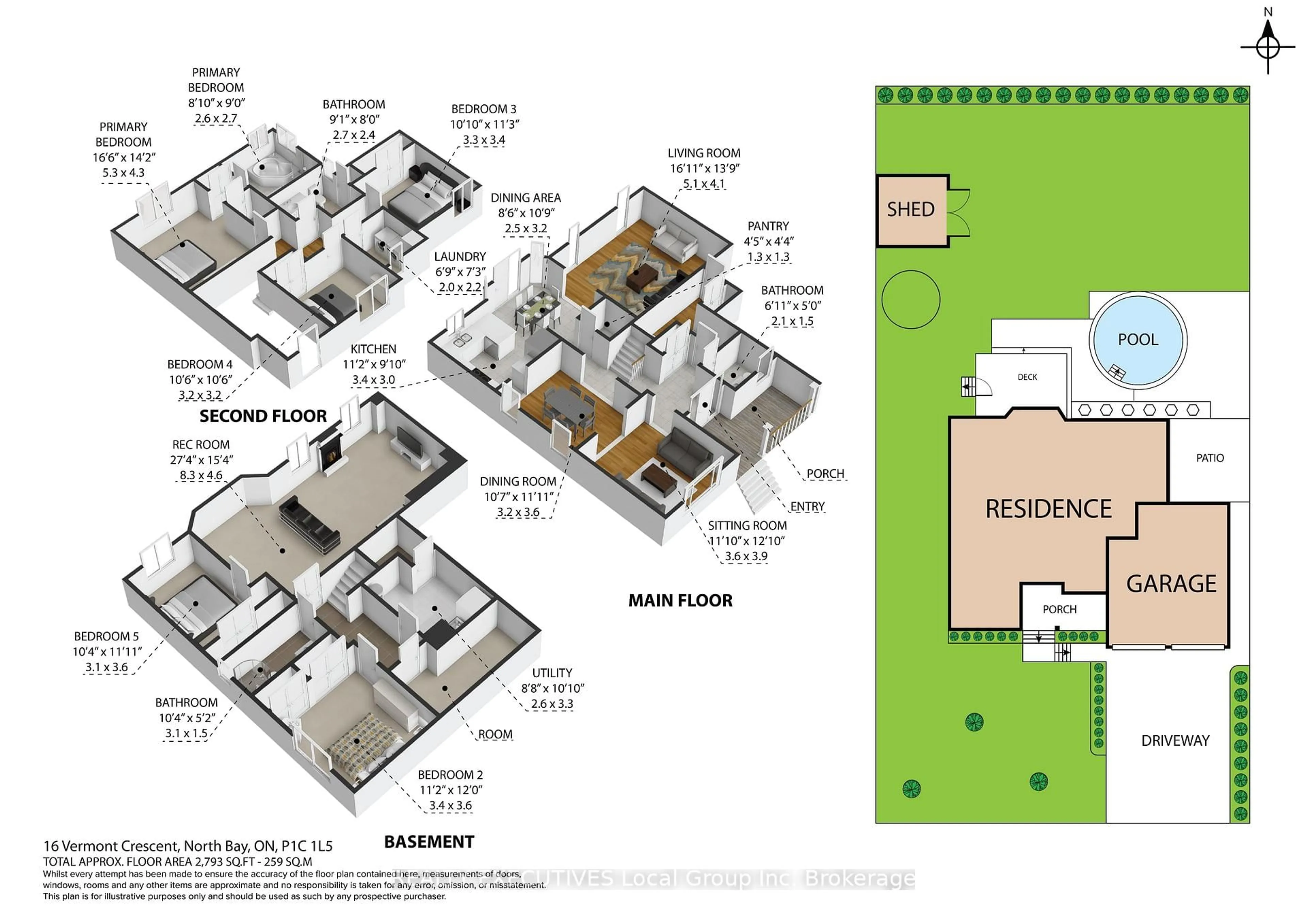 Floor plan for 16 VERMONT Cres, North Bay Ontario P1C 1L5