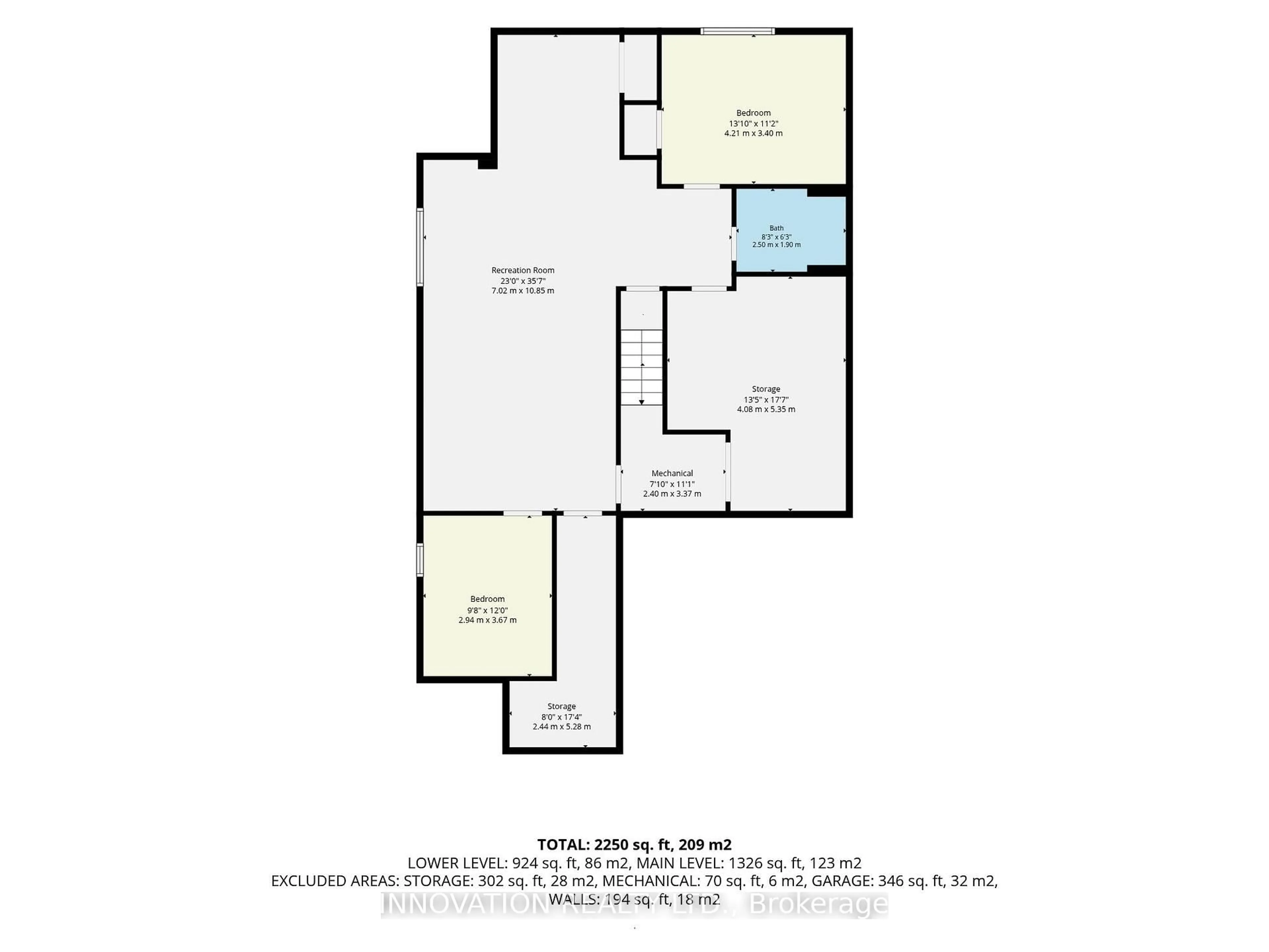 Floor plan for 20 Peikoff Cres, Ottawa Ontario K2K 3K8