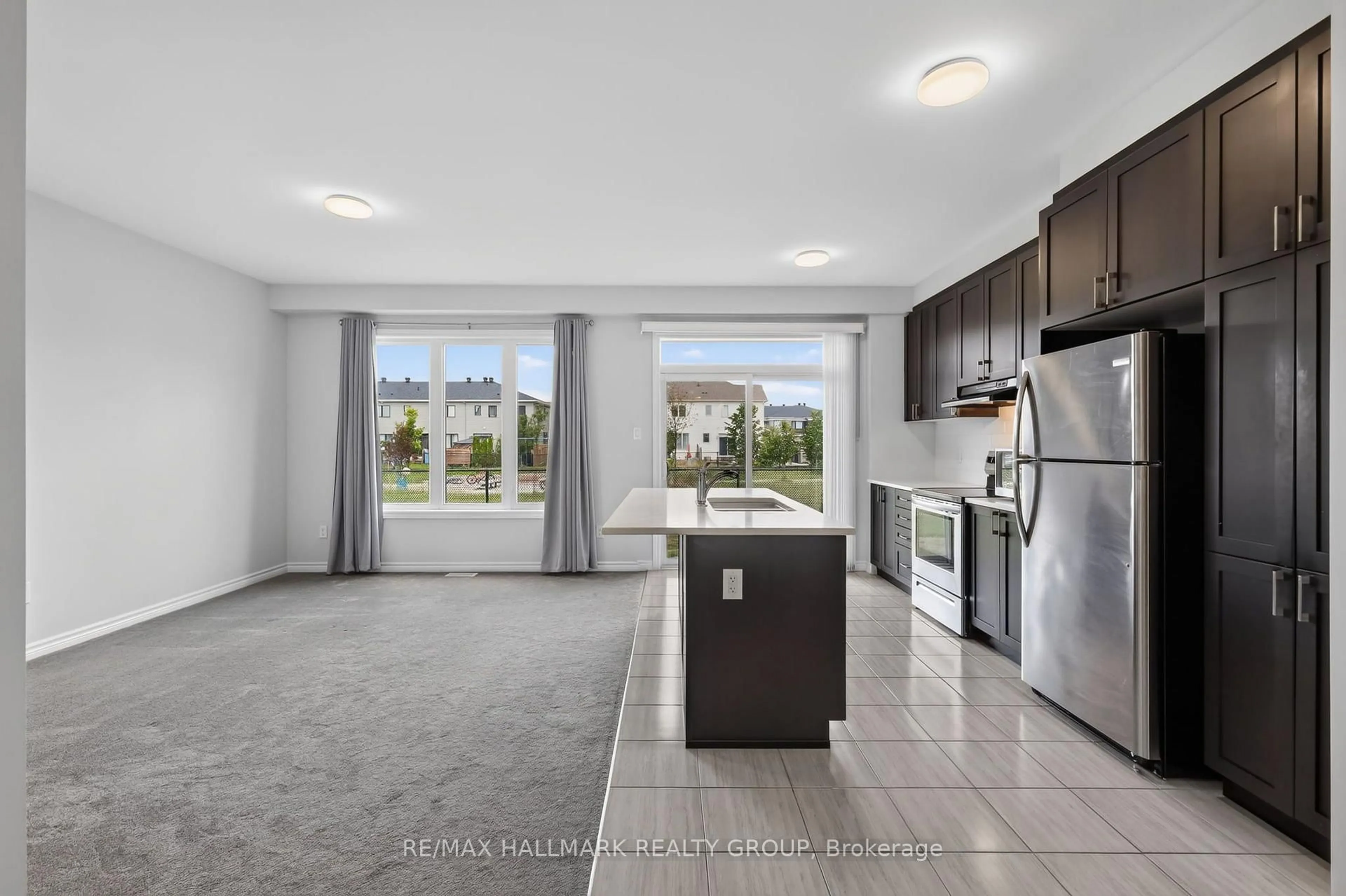 Open concept kitchen, ceramic/tile floor for 129 Umbra Pl, Ottawa Ontario K2J 6N7
