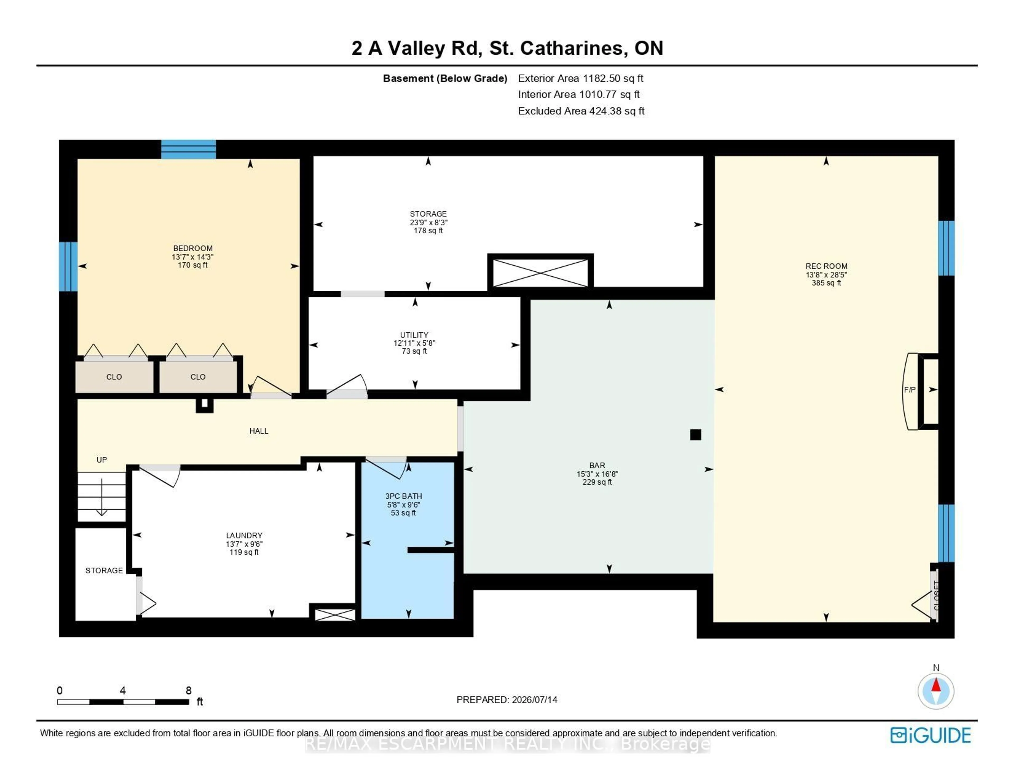 Floor plan for 2A Valley Rd, St. Catharines Ontario L2S 1Y6