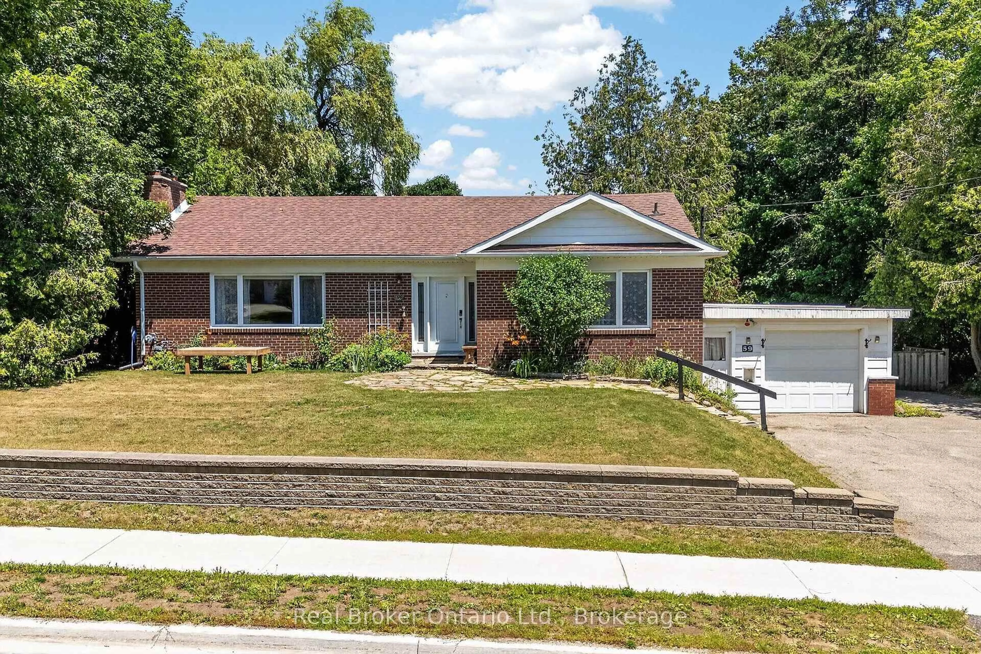 Home with brick exterior material, street for 59 Trafalgar Rd, Erin Ontario N0B 1Z0