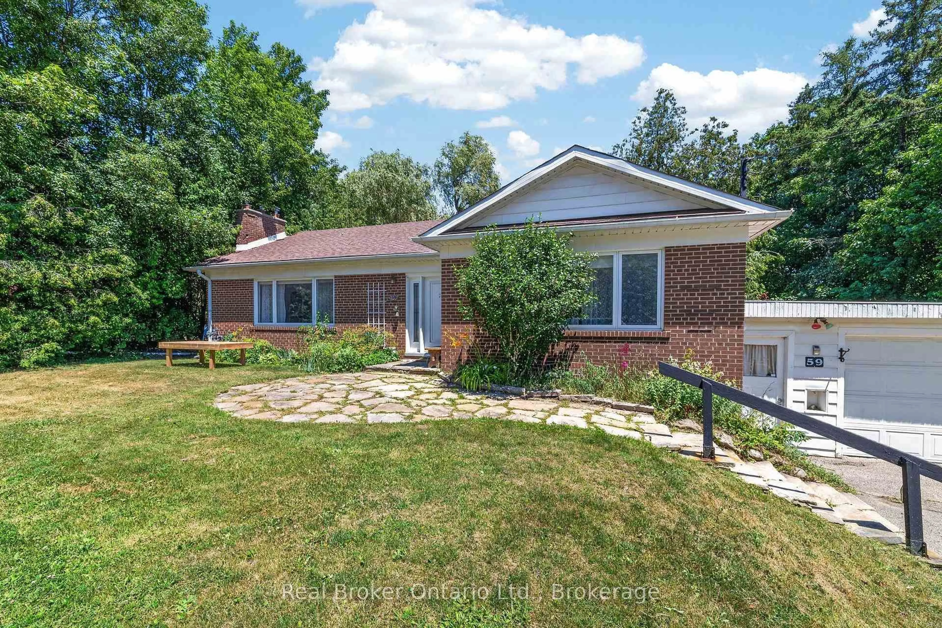 Home with brick exterior material, street for 59 Trafalgar Rd, Erin Ontario N0B 1Z0