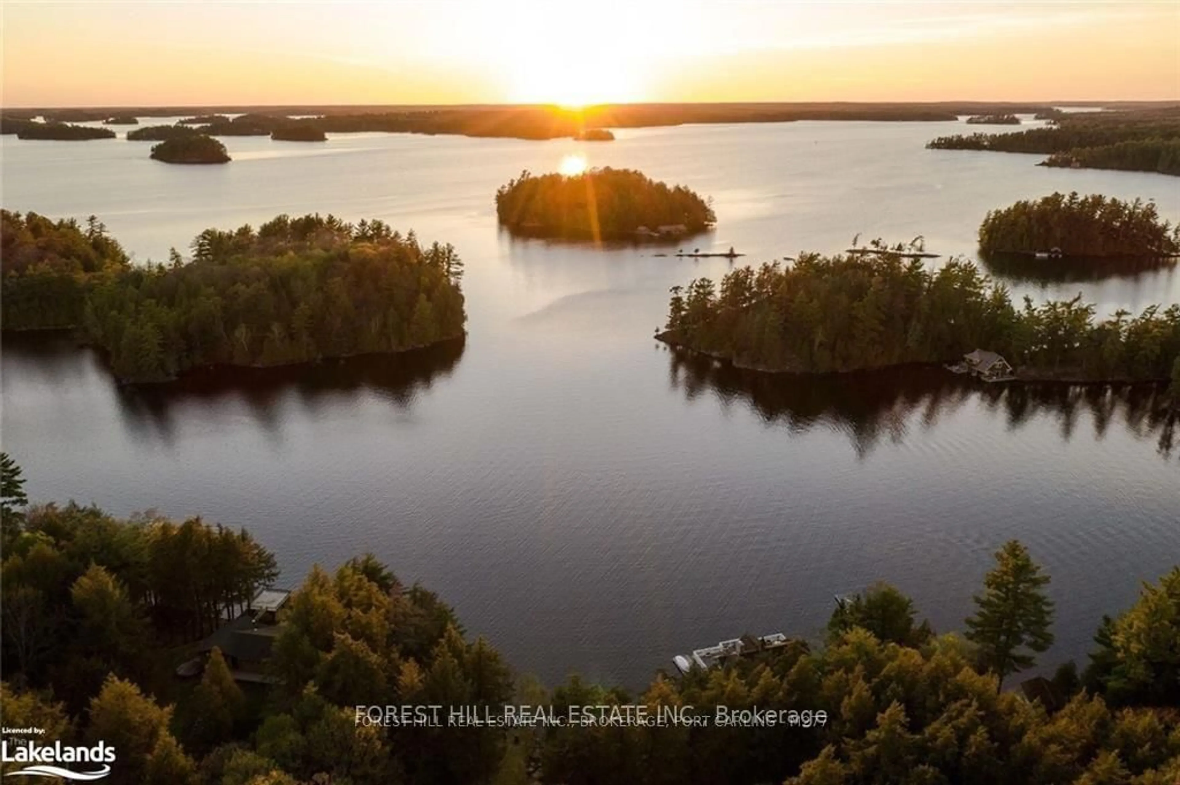 A pic from outside/outdoor area/front of a property/back of a property/a pic from drone, water/lake/river/ocean view for 1004 Old Township Rd, Muskoka Lakes Ontario P0B 1J0