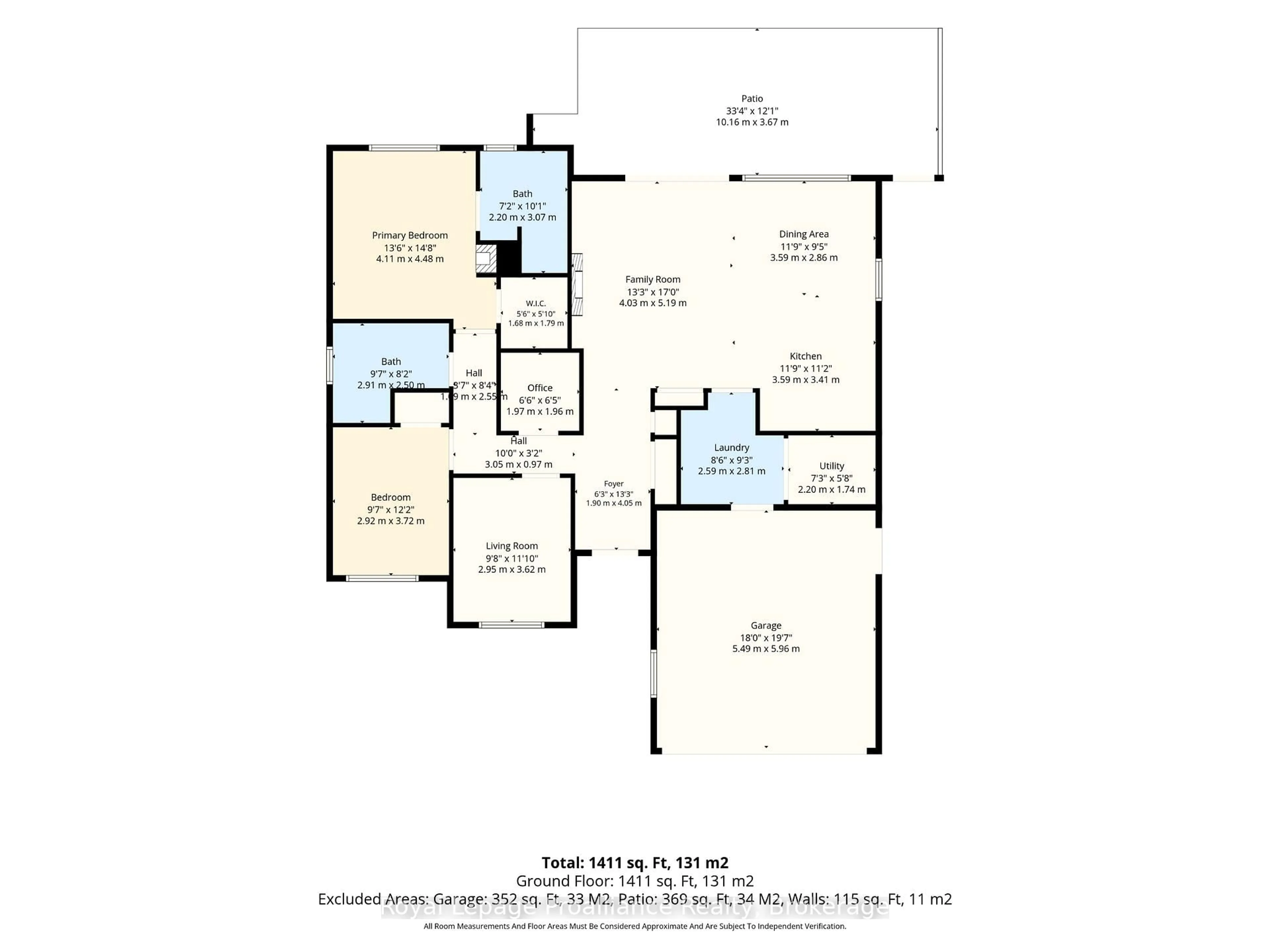 Floor plan for 4 Birch Crt, Brighton Ontario K0K 1H0