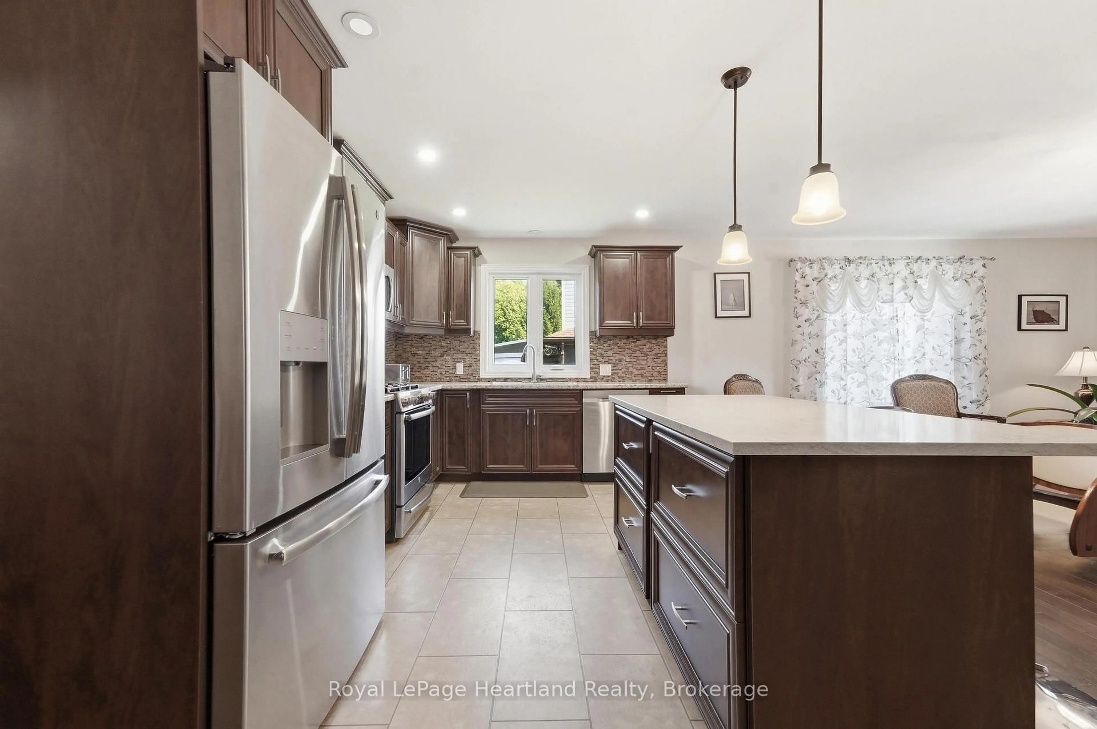 Open concept kitchen, ceramic/tile floor for 62 Victoria Blvd, Huron East Ontario N0M 1L0