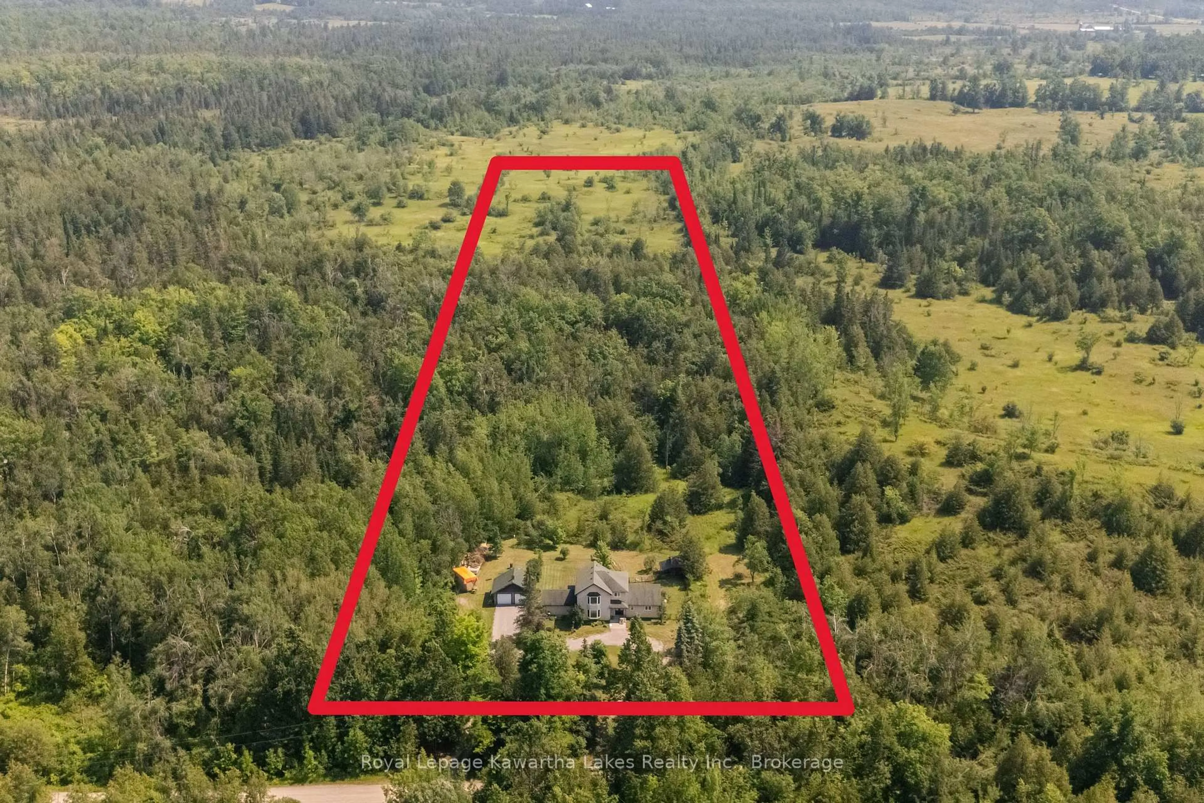 A pic from outside/outdoor area/front of a property/back of a property/a pic from drone, unknown for 9 Rosco Lane, Kawartha Lakes Ontario K0M 1N0