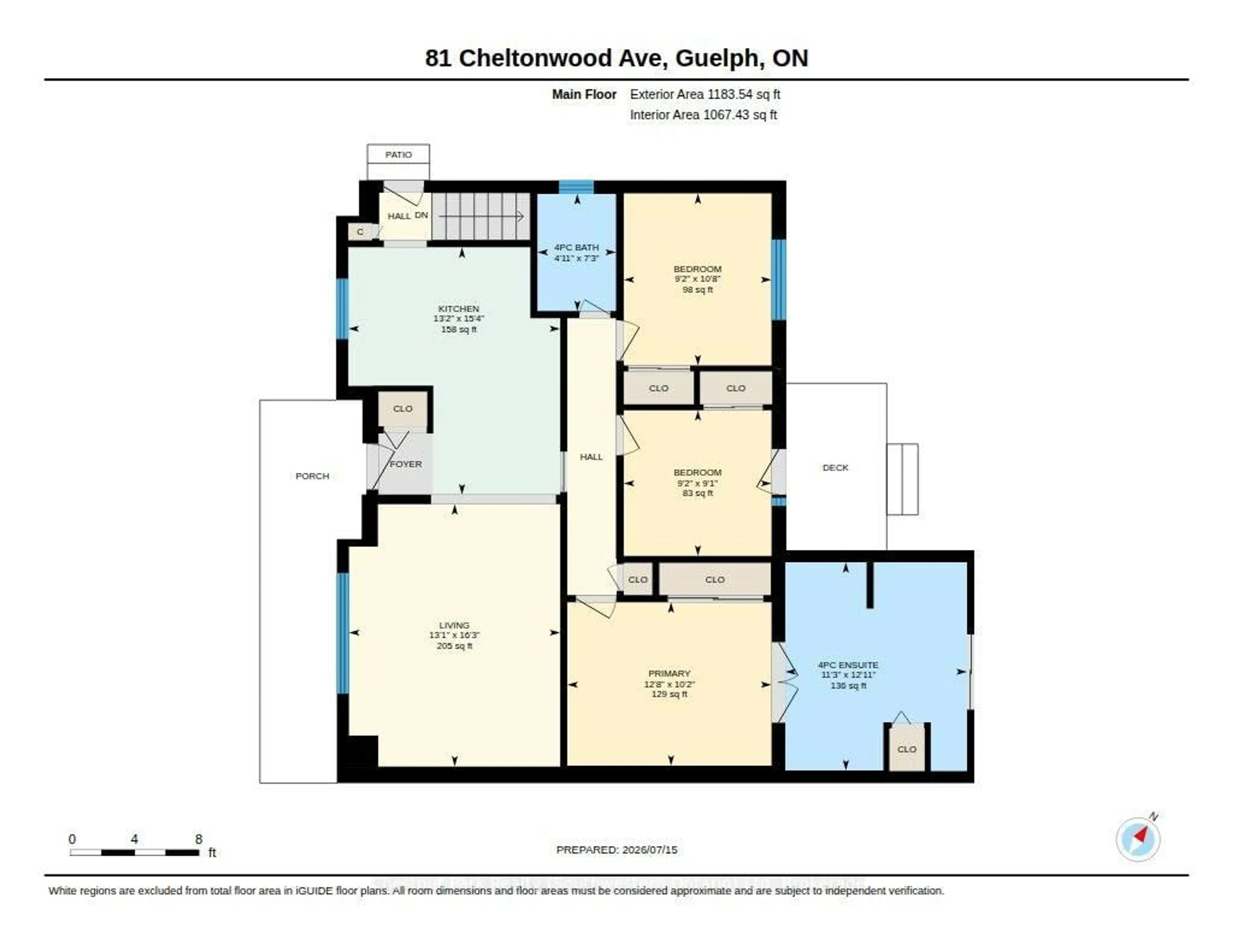 Floor plan for 81 Cheltonwood Ave, Guelph Ontario N1E 4E4