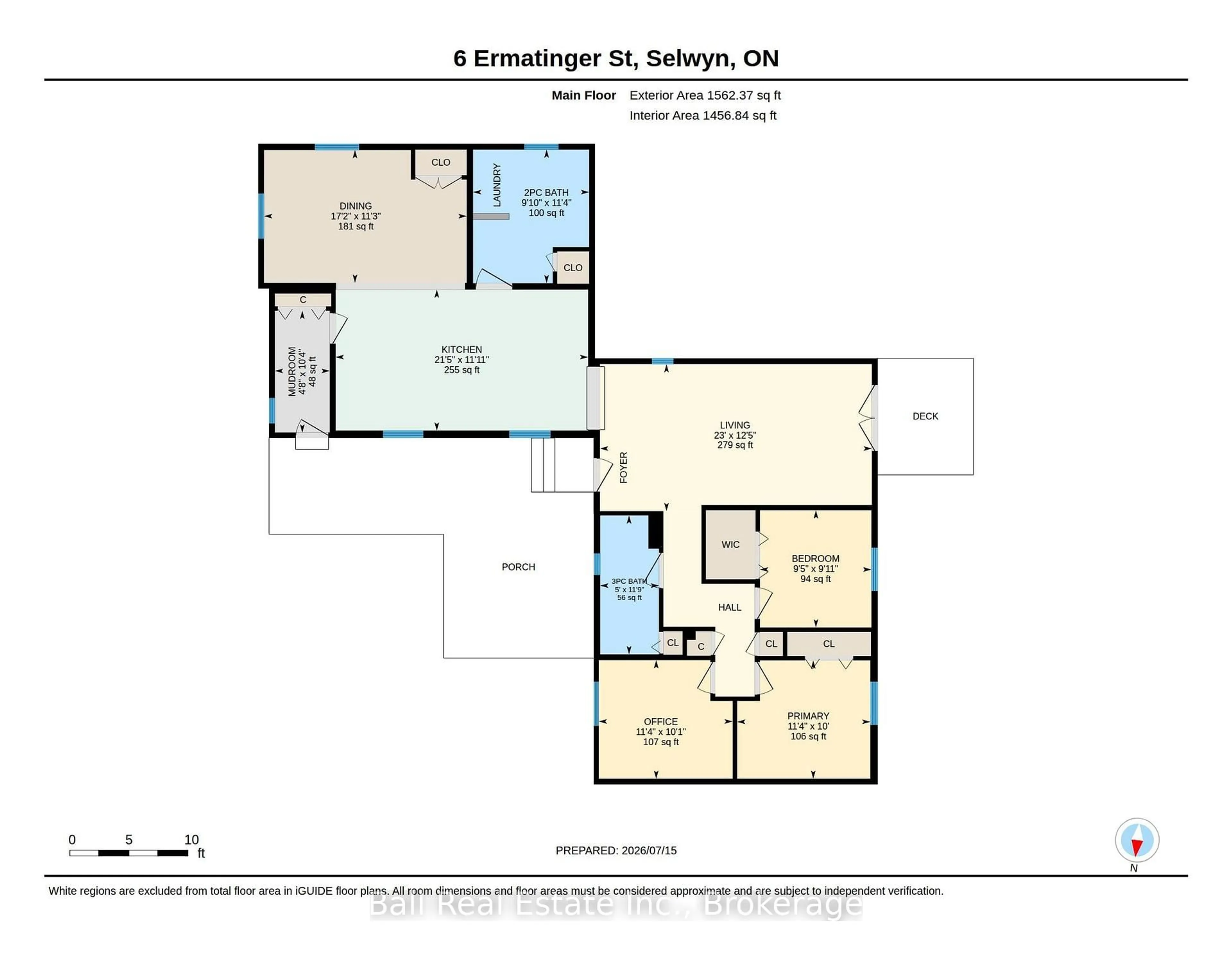 Floor plan for 6 Ermatinger St, Selwyn Ontario K0L 2H0
