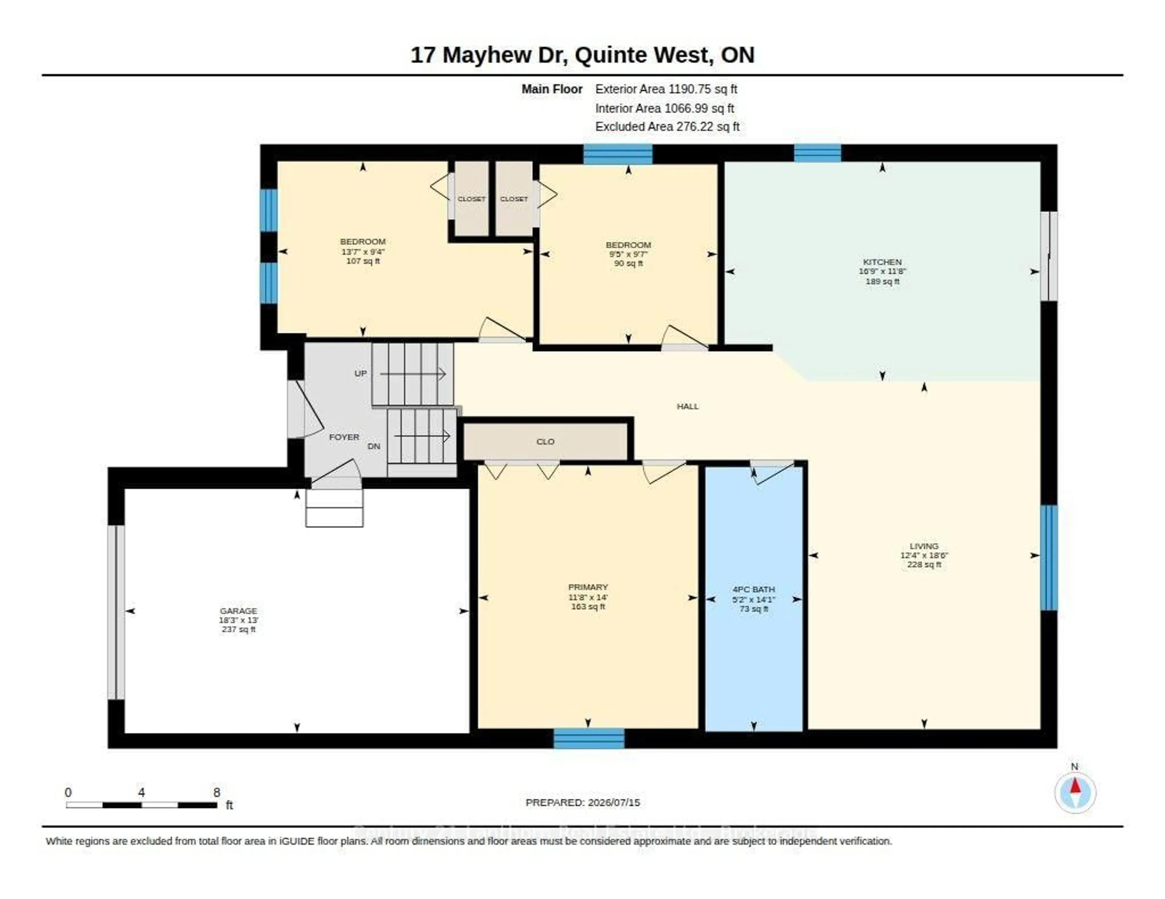 Floor plan for 17 Mayhew Dr, Quinte West Ontario K8V 6W9