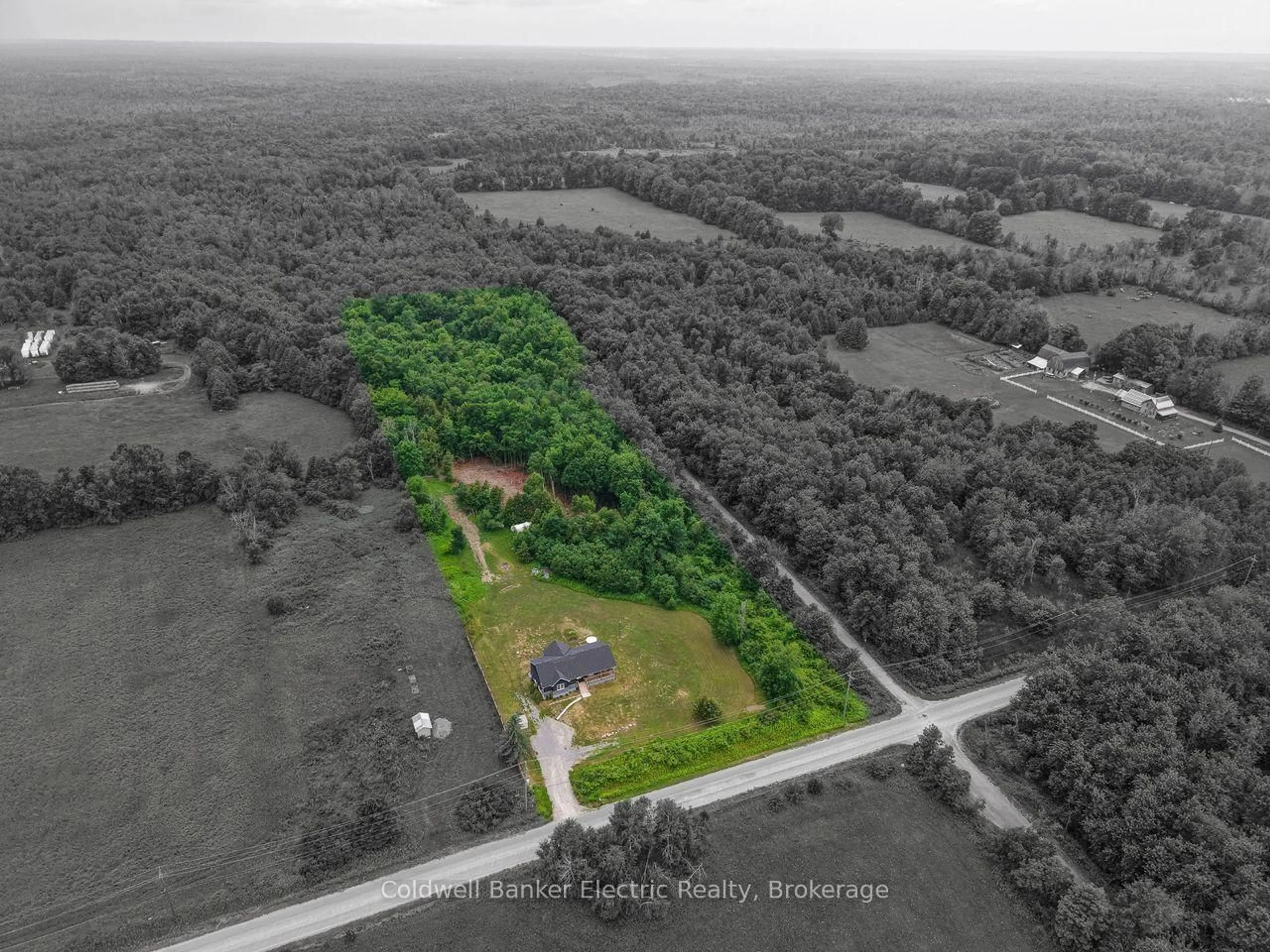 A pic from outside/outdoor area/front of a property/back of a property/a pic from drone, forest/trees view for 548 Tiffen Rd, Limoges Ontario K0K 2M0
