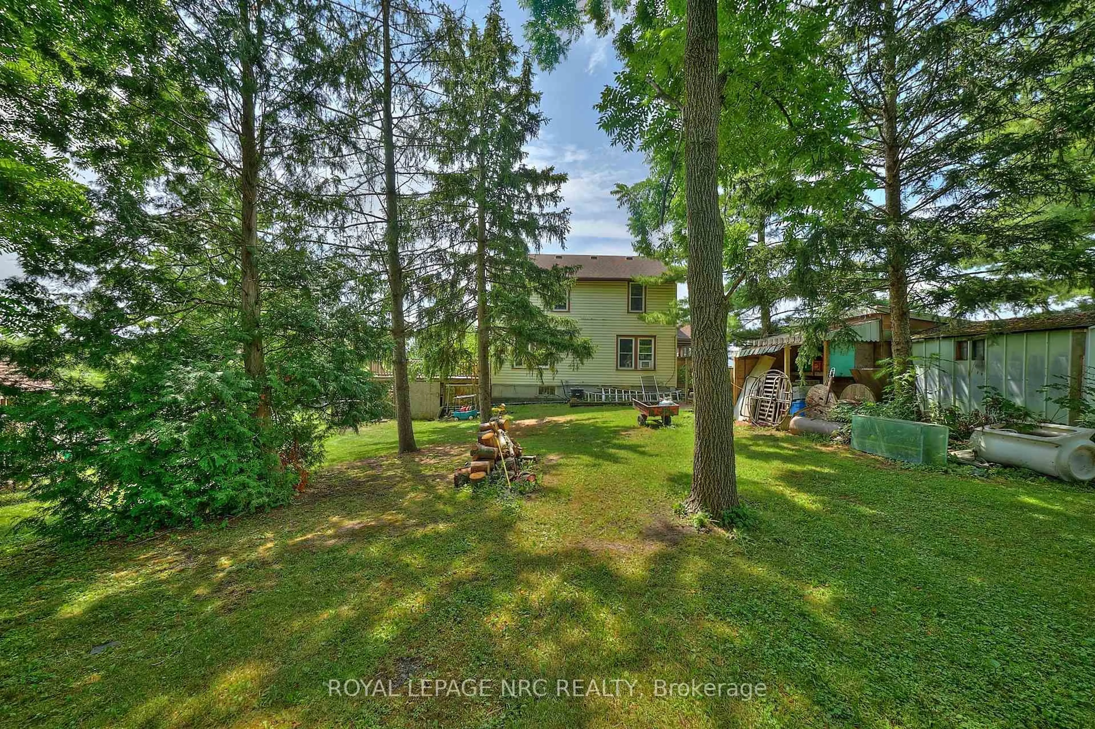 A pic from outside/outdoor area/front of a property/back of a property/a pic from drone, forest/trees view for 10266 Willodell Rd, Niagara Falls Ontario L0S 1K0