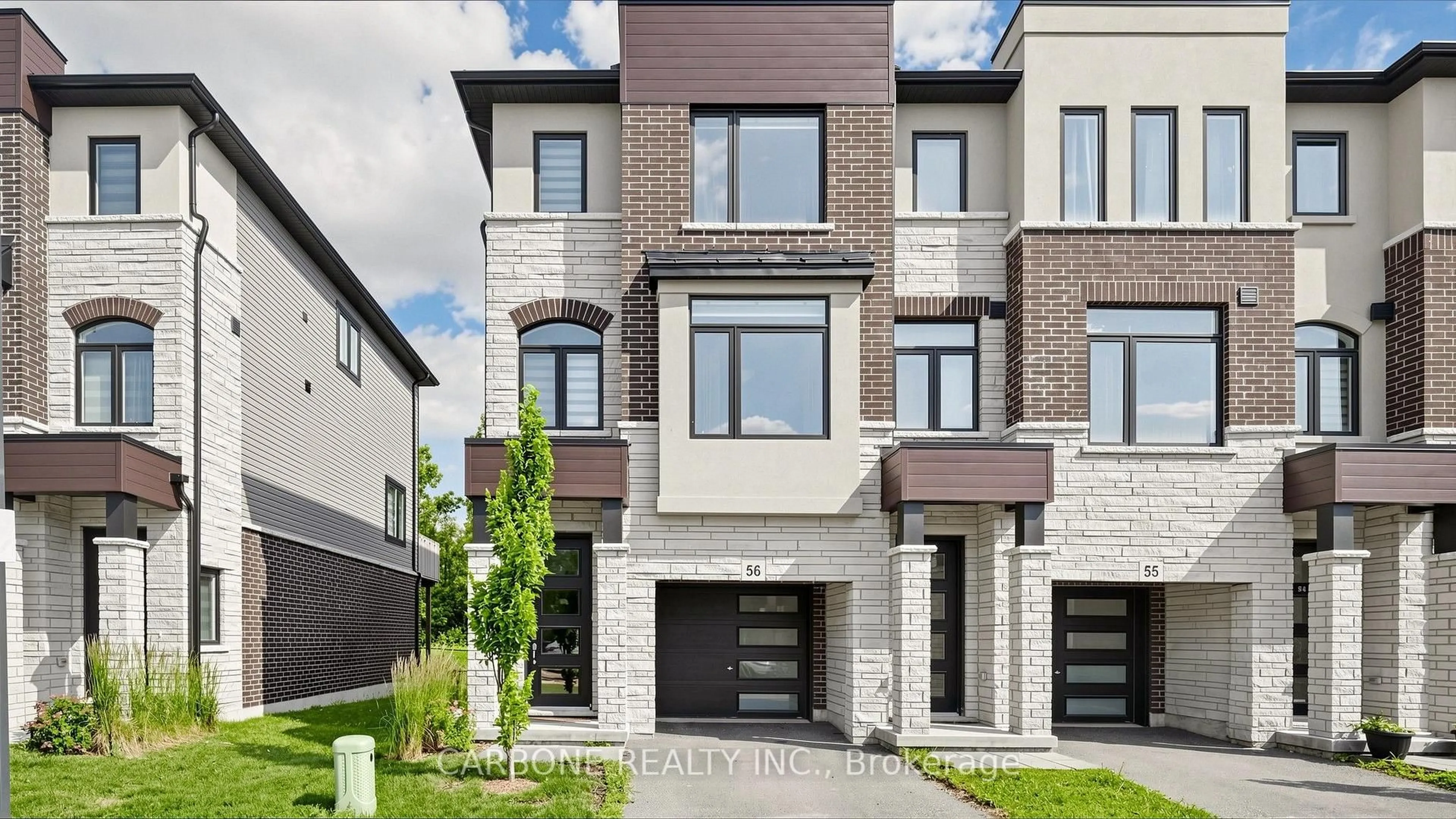 Home with brick exterior material, street for 290 Equestrian Way #56, Cambridge Ontario N3E 0E7