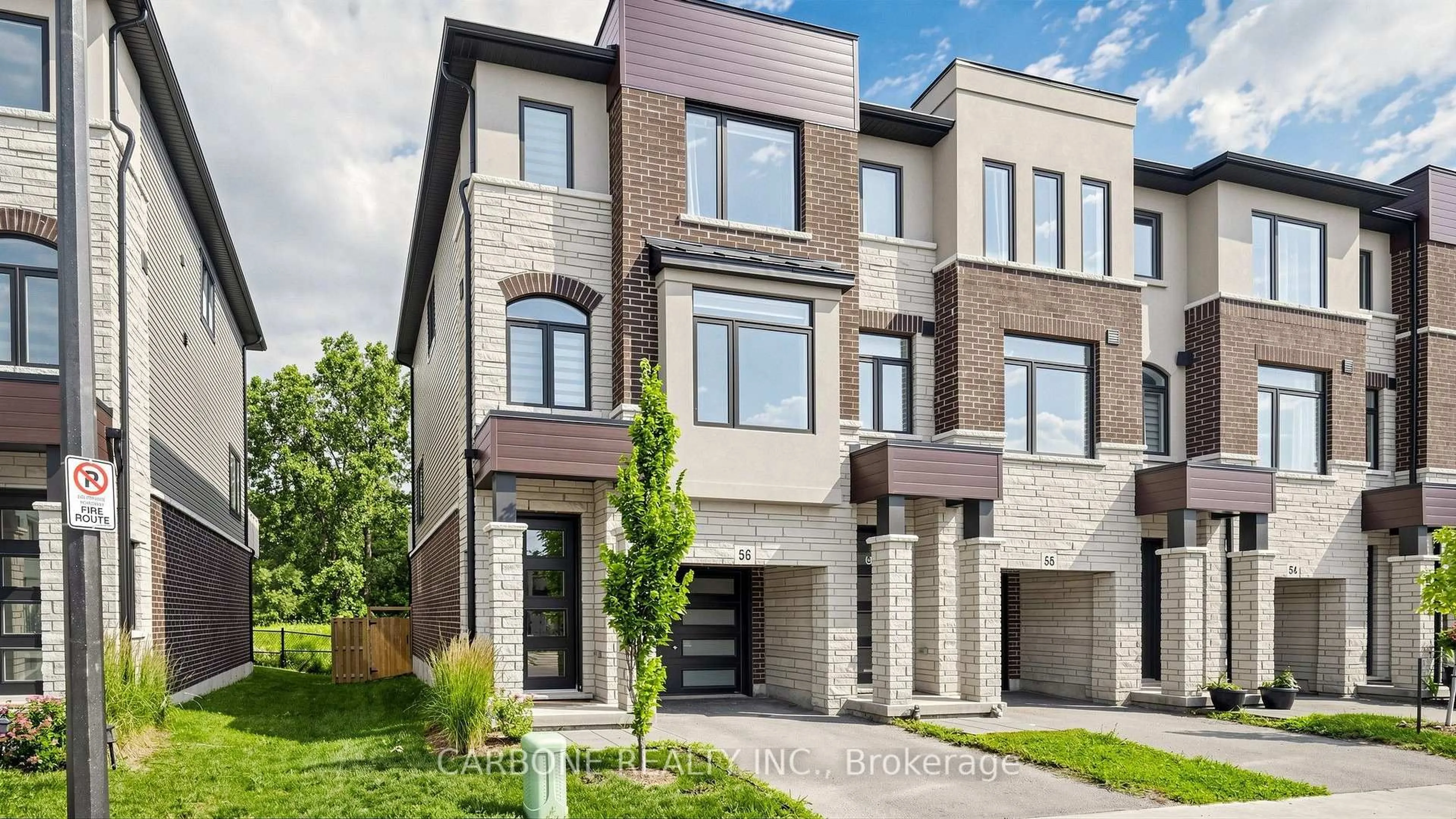 Home with brick exterior material, street for 290 Equestrian Way #56, Cambridge Ontario N3E 0E7