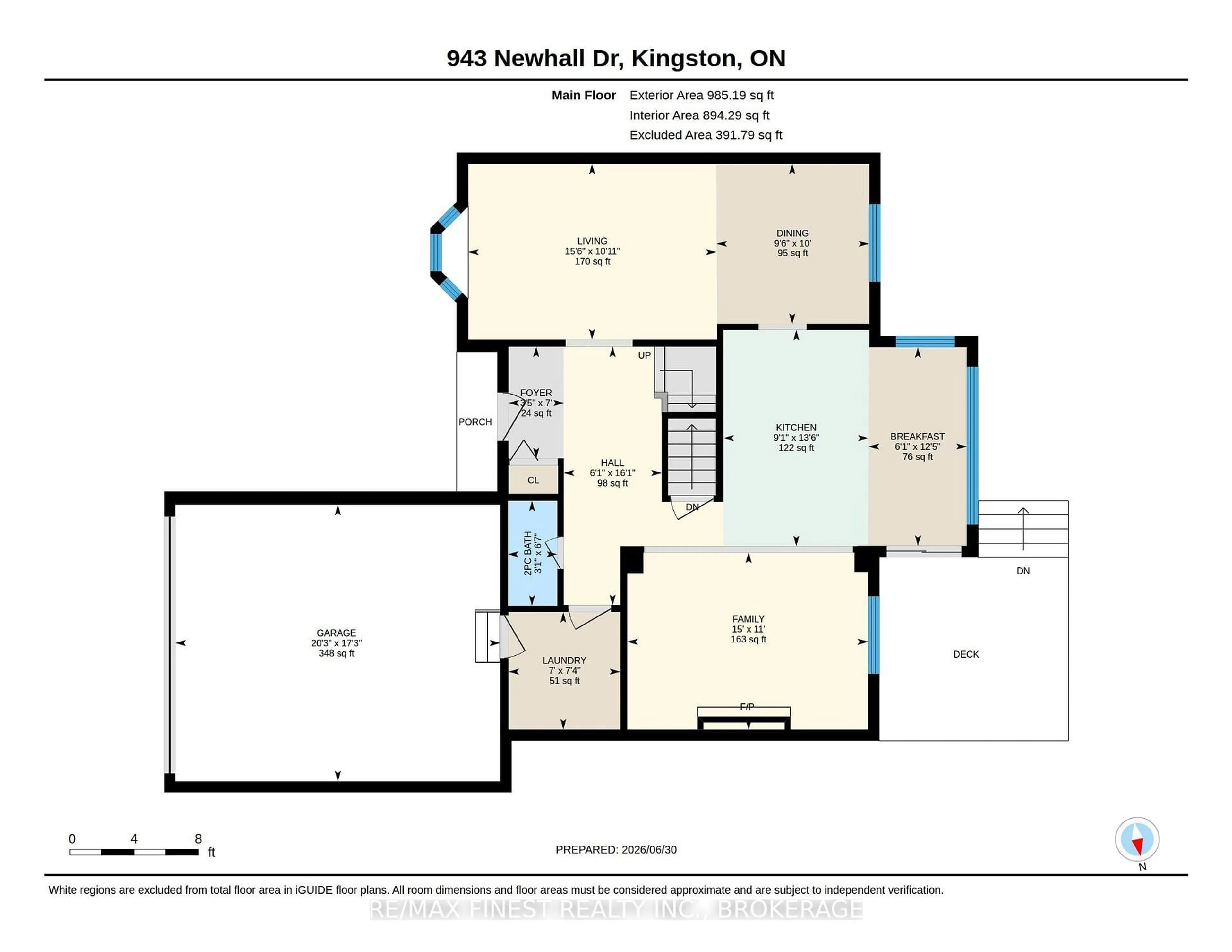 Floor plan for 943 Newhall Dr, Kingston Ontario K7P 2C7