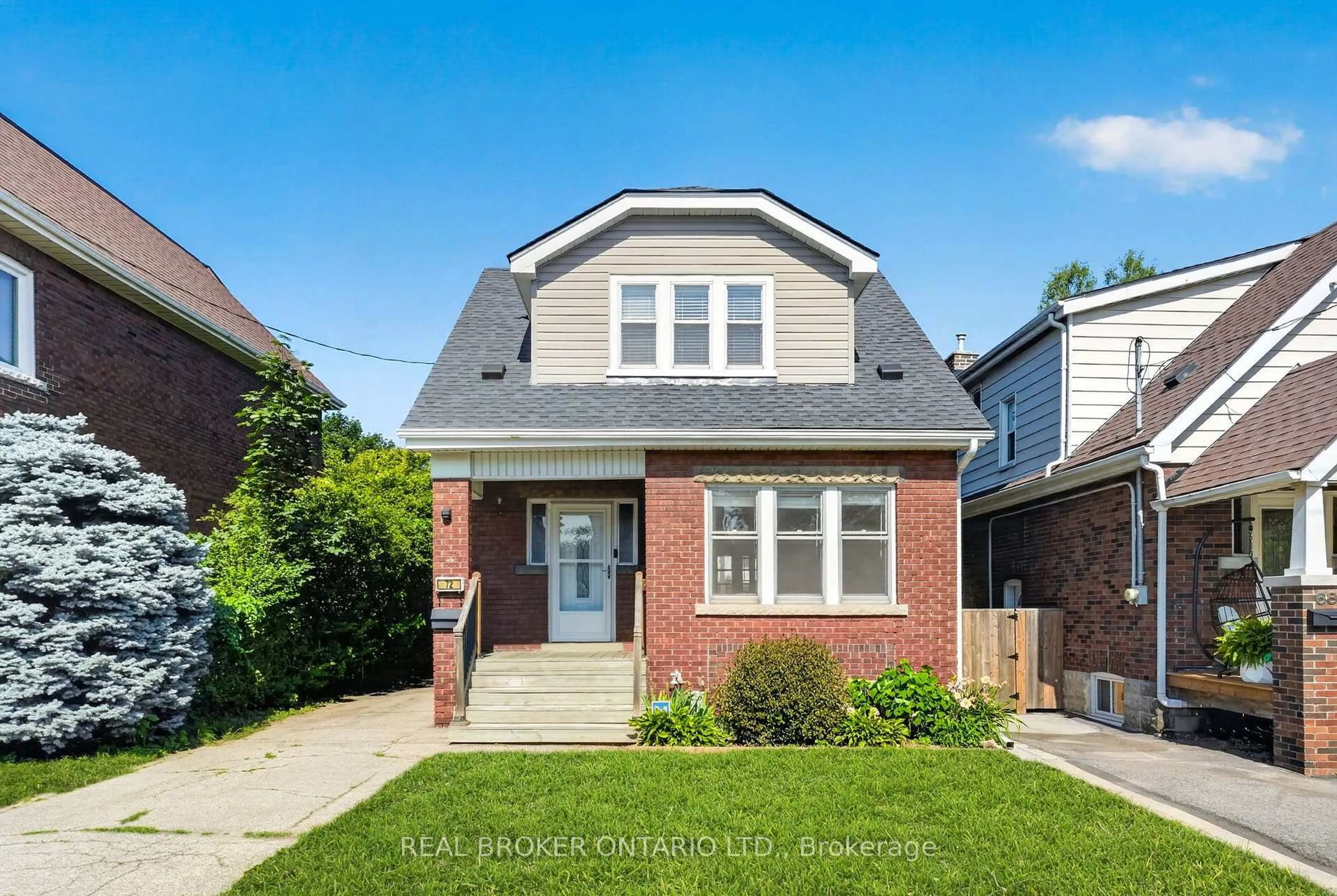 Home with brick exterior material, street for 72 Houghton Ave, Hamilton Ontario L8K 2M8